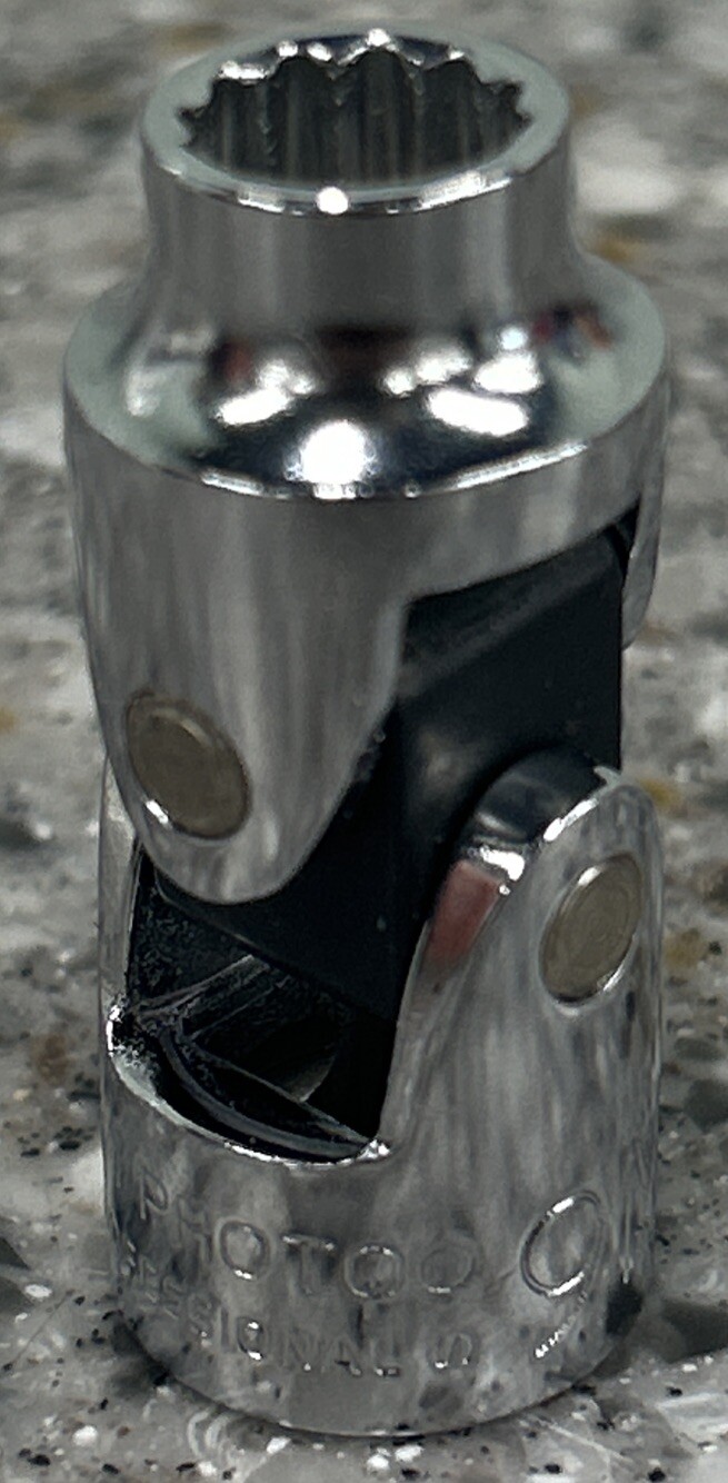 Proto 5272AM Universal Joint Socket: 3/8" Drive , 12 Point, 9 mm Socket Size