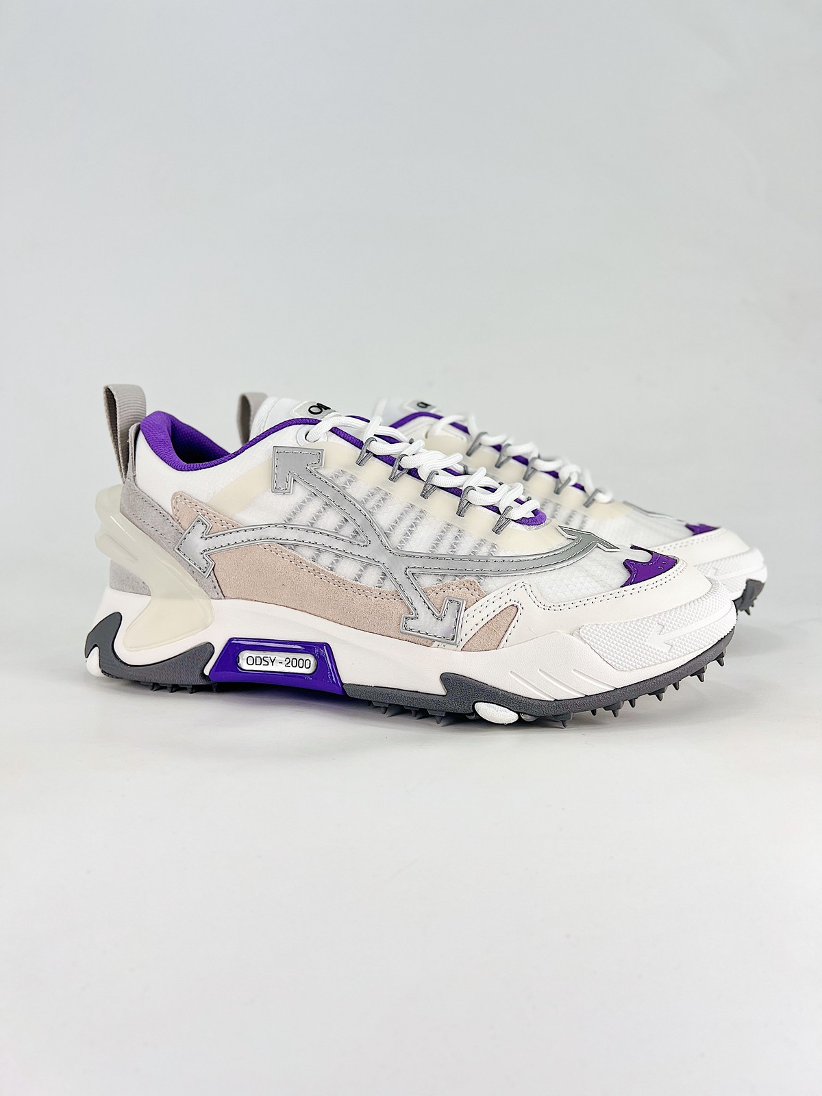OFF-WHITE ODSY-2000 Mesh White Purple OWIA268F23FAB0020137