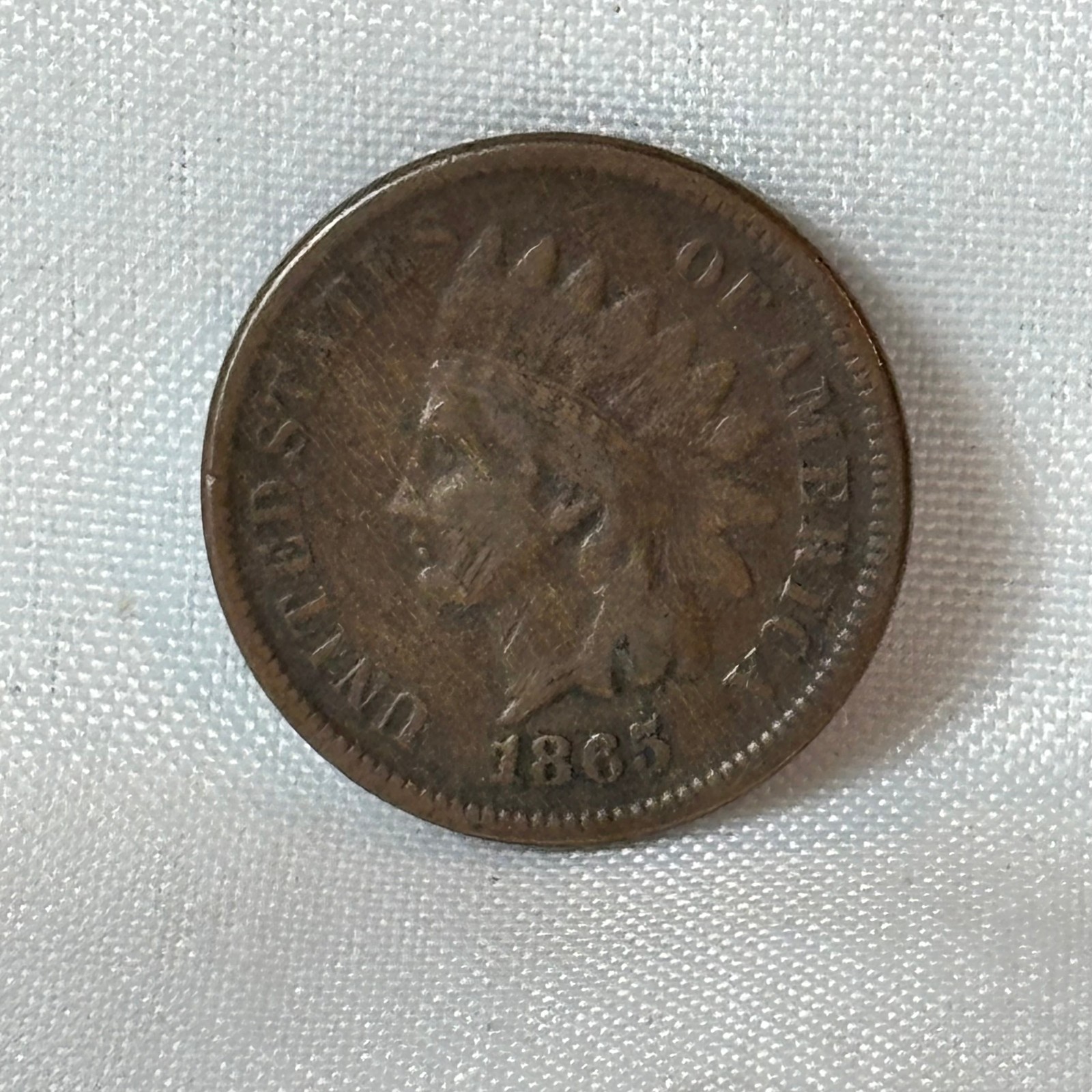 1865 Indian Head Penny Fancy