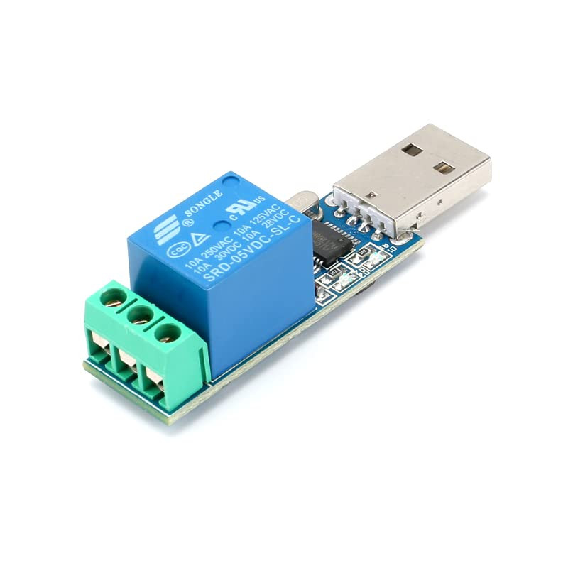 USB Serial Port Control Relay Module Sturdy Durable Lightweight USB Relay Mod...