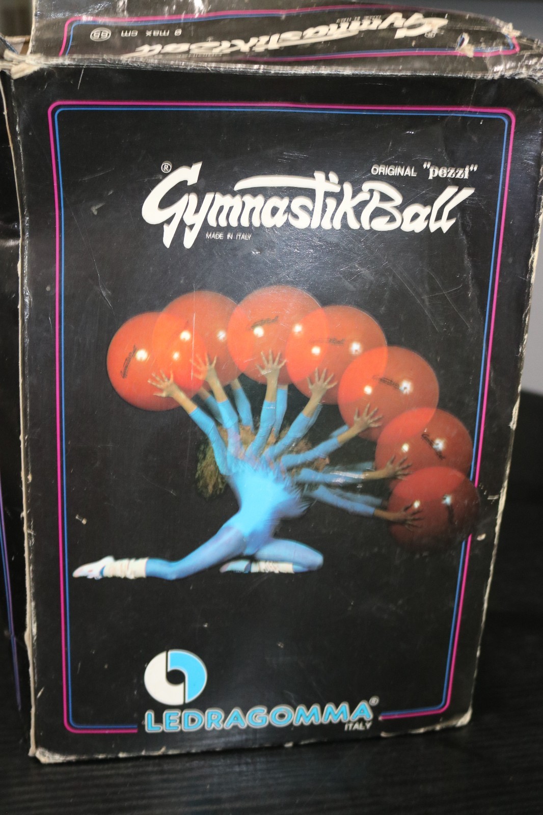 Vintage Original Pezzi Gymnastikball Ledragomma Italy Fitness Therapy Ball