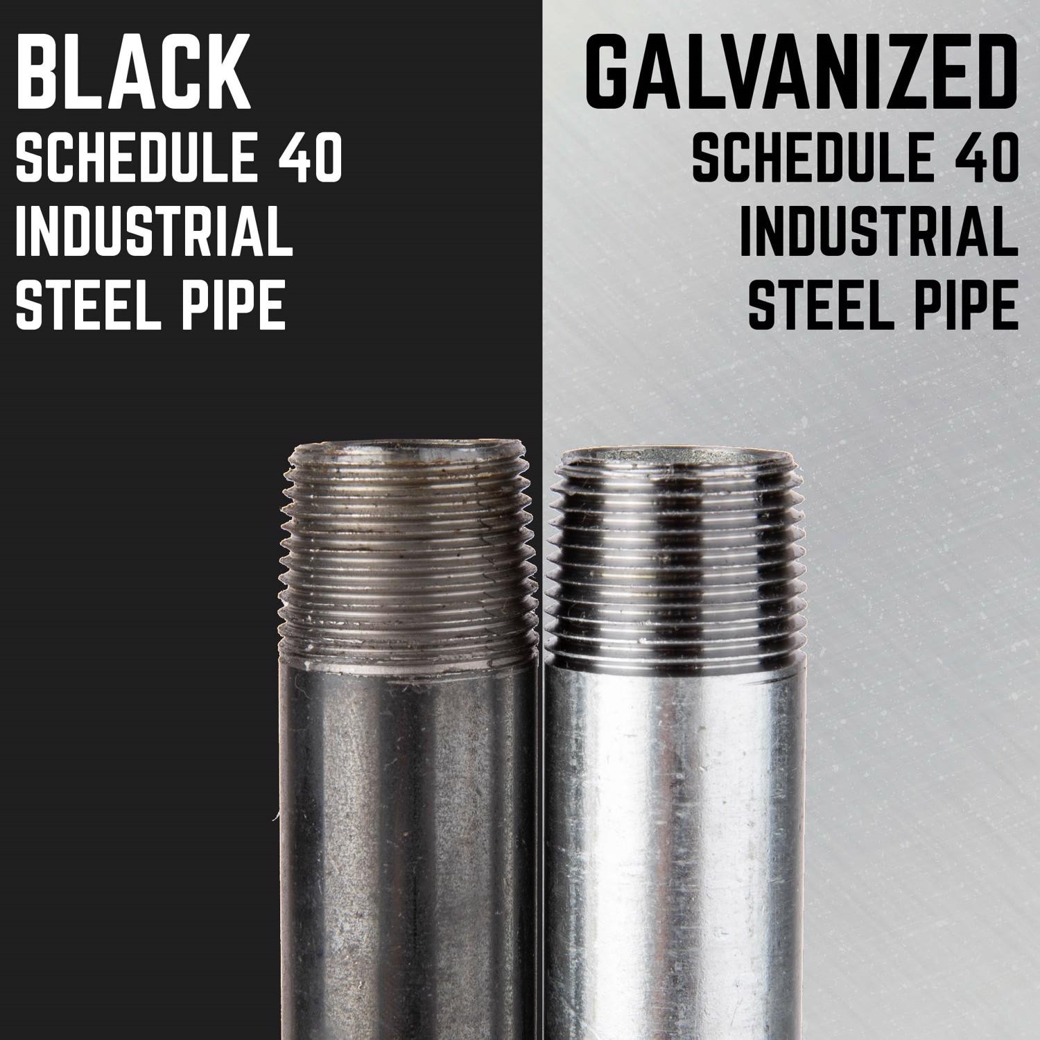 B&K Mueller 568-025AH Galvanized Steel Nipple 2 MPT x 2-1/2 in.