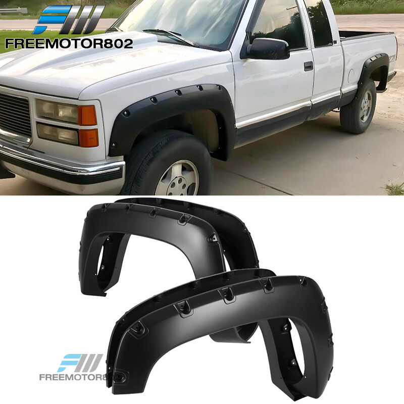 Fit 88-00 Chevy C1500 K1500 Suburban Yukon Tahoe Pocket Rivet Fender Flare Cover