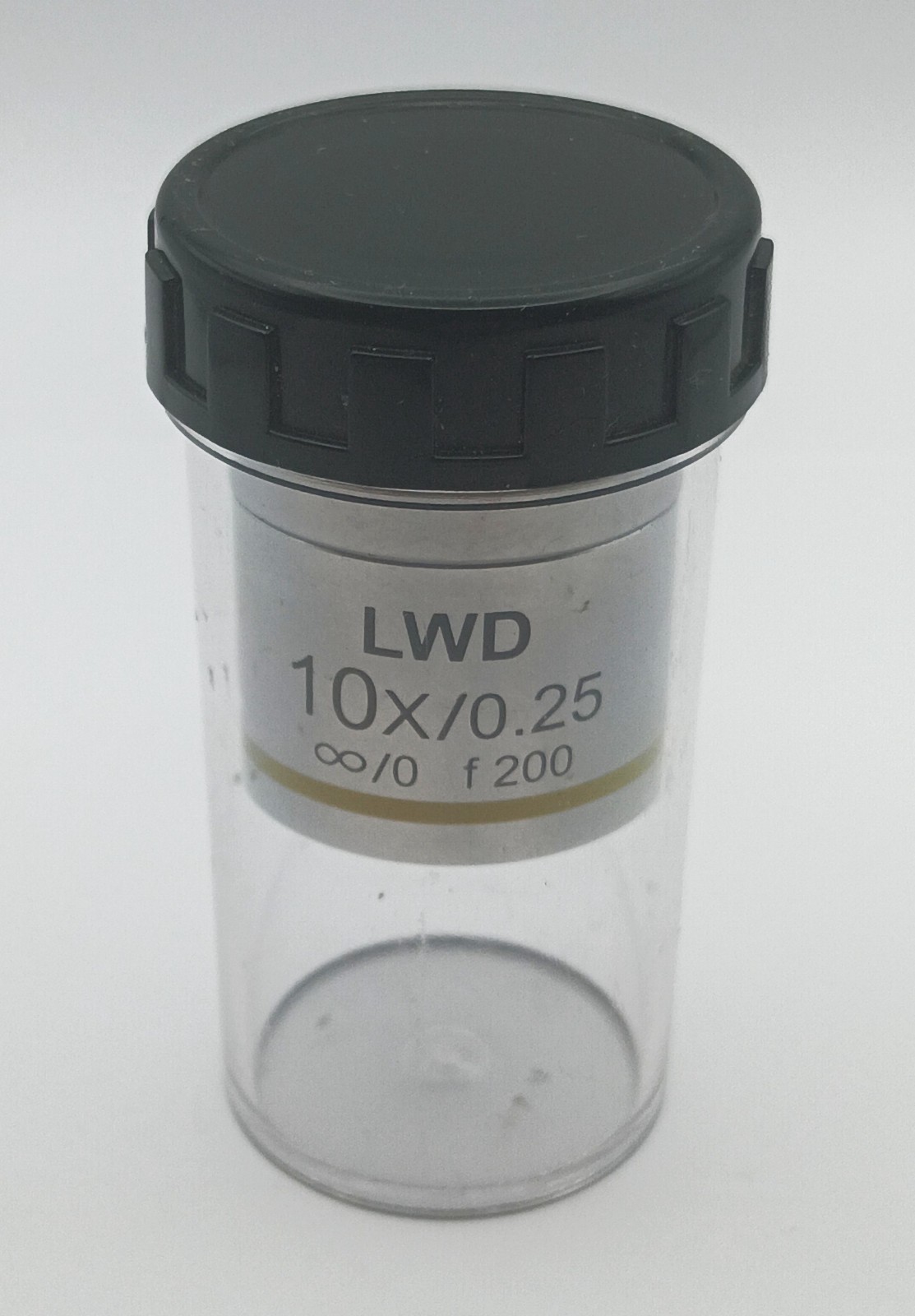 Microscope Objective Infinity Corrected LWD Lens 10x/0.25, f=200, UNUSED