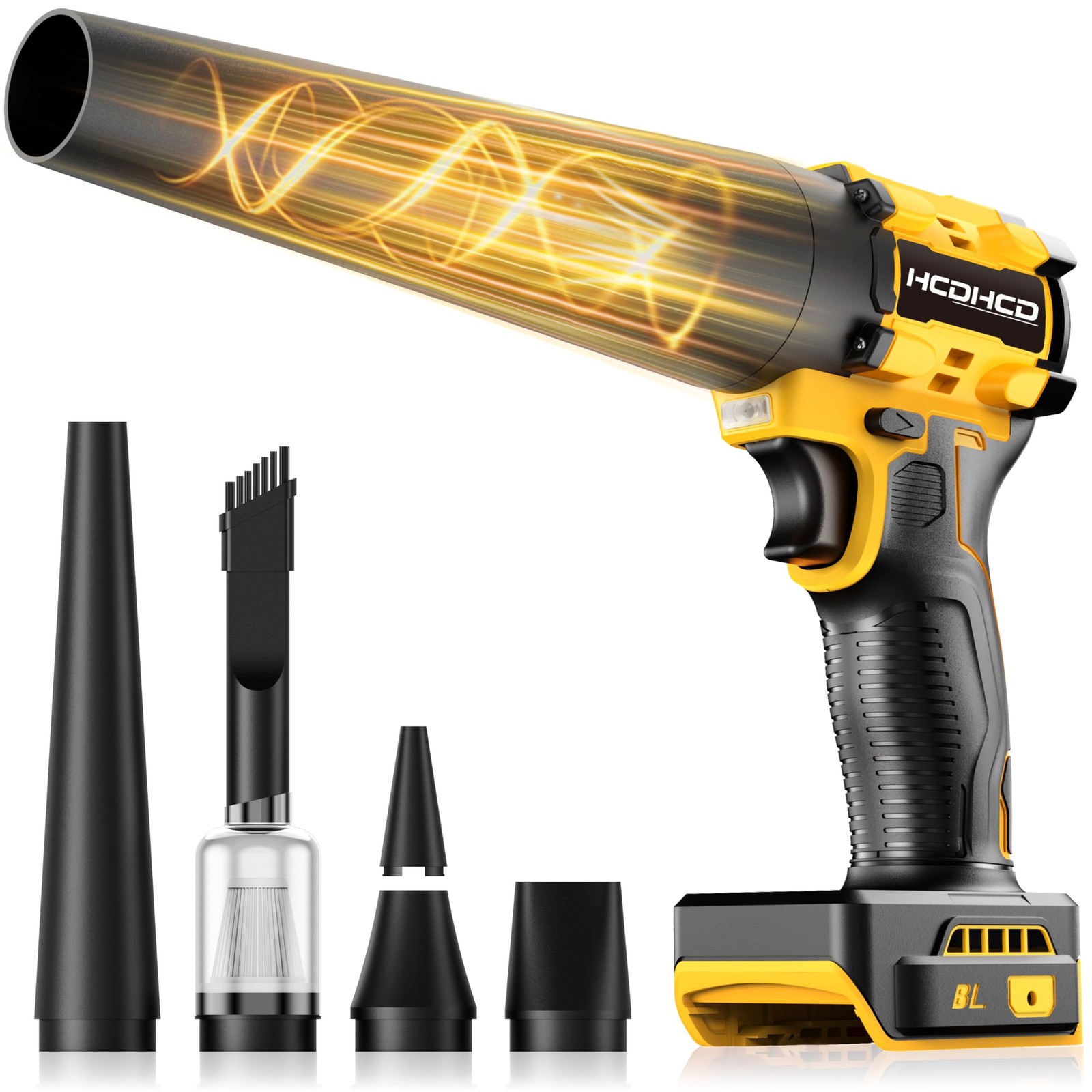Leaf Blower Cordless for Dewalt 20V Battery, 1300000RPM Lightweight Mini Leaf...