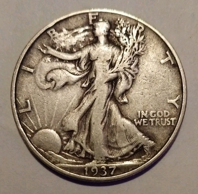 1937 Walking Liberty Half Dollar
