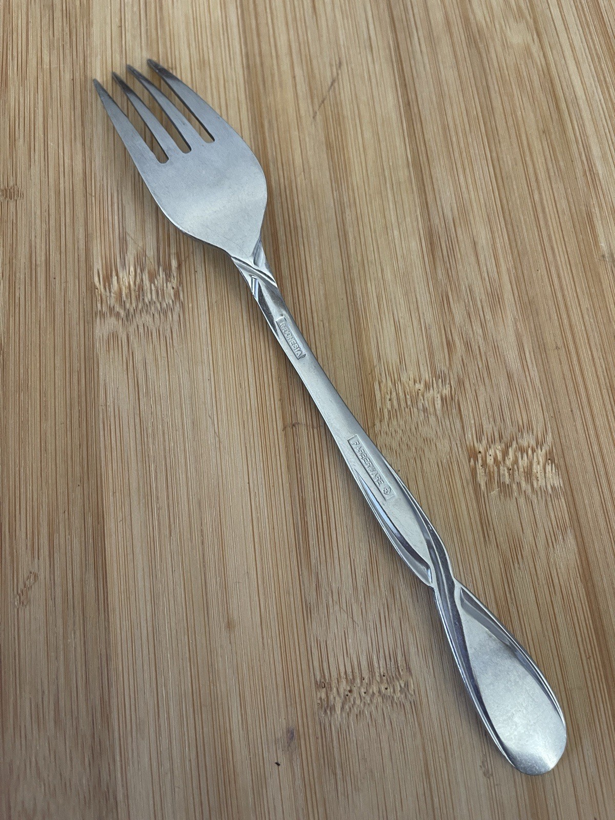 Farberware FRW31 Stainless Twisted Round End DINNER FORK 7 5/8"