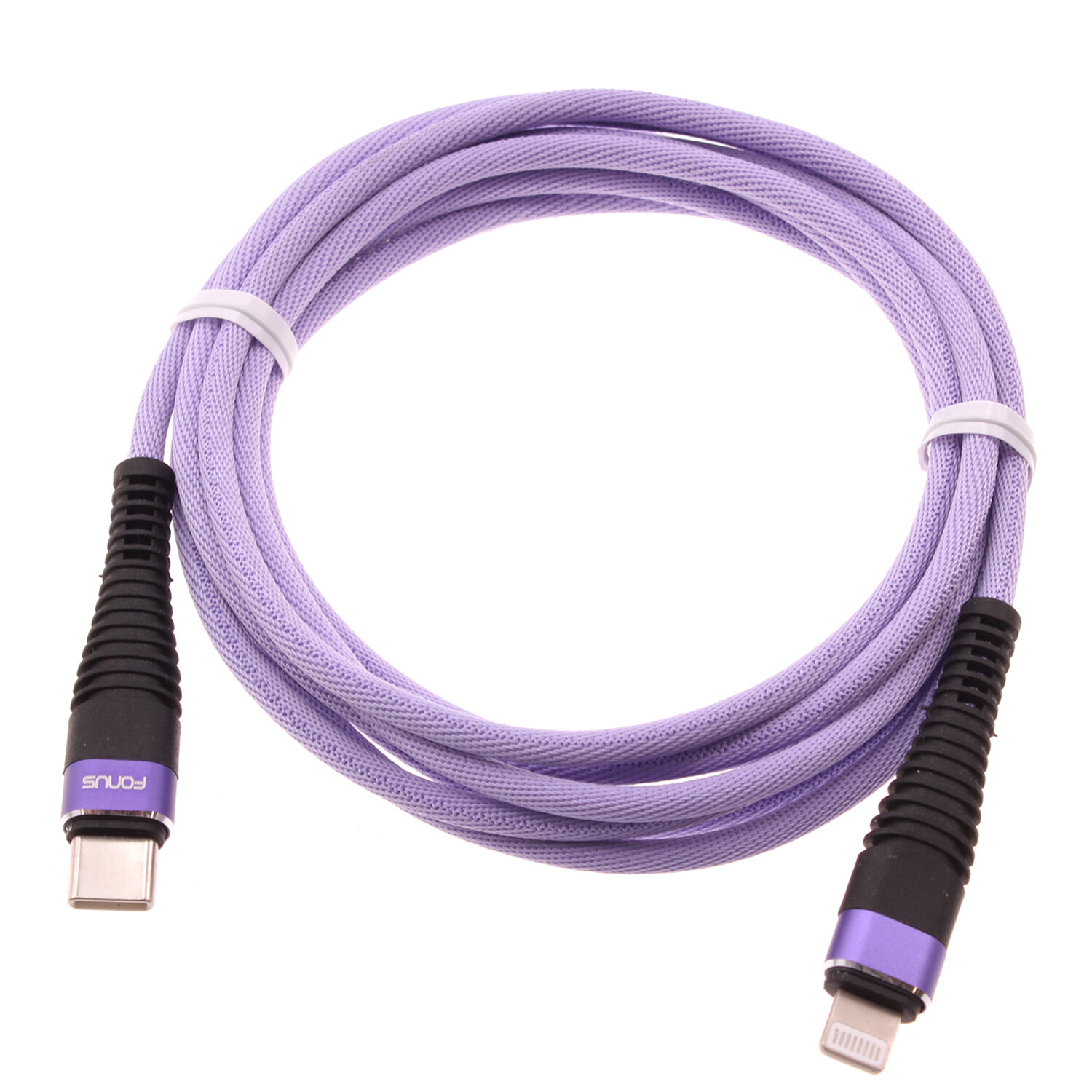 Purple 10ft PD Cable USB-C Extra Long Cord Fast Charger Power for Cell Phones