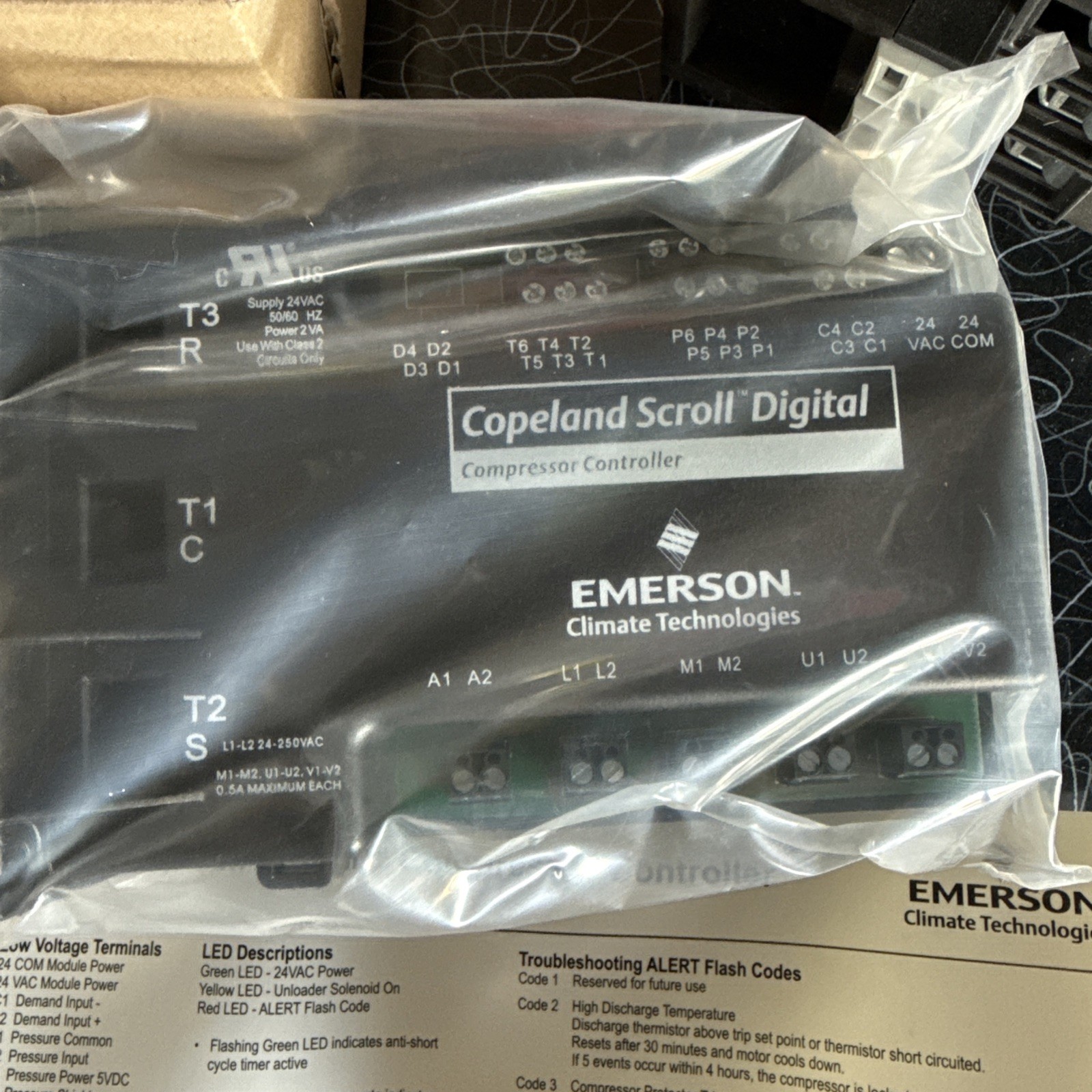 Emerson Climate Tech Copeland Scroll Digital Compressor Controller 543-0024-01