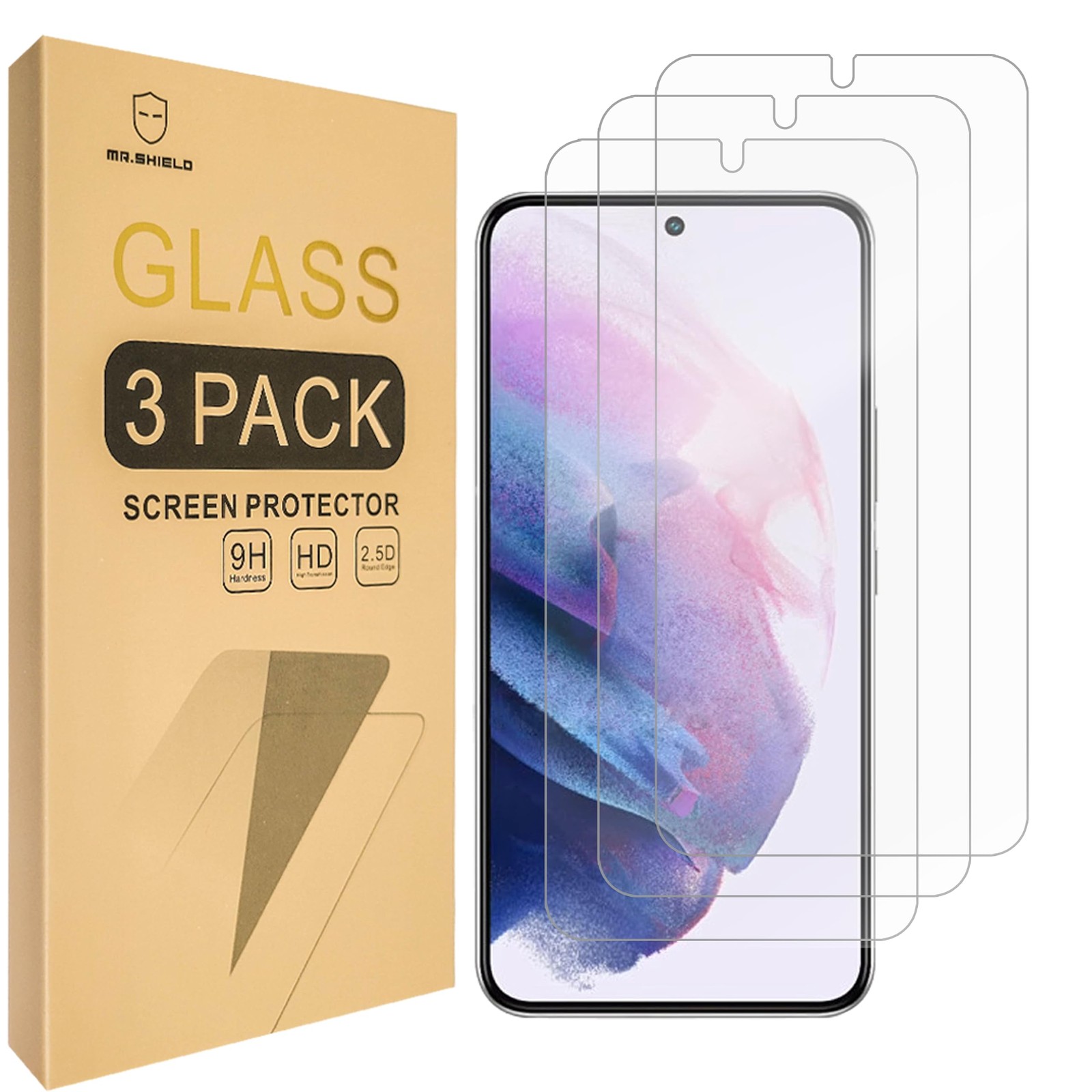 Mr.Shield [3-Pack] Screen Protector For Samsung Galaxy S22+ 5G / clear