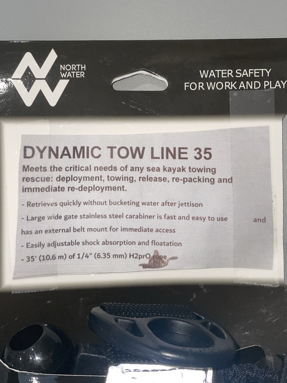 Northwater Dynamic Tow Line 35 - Yellow - One size