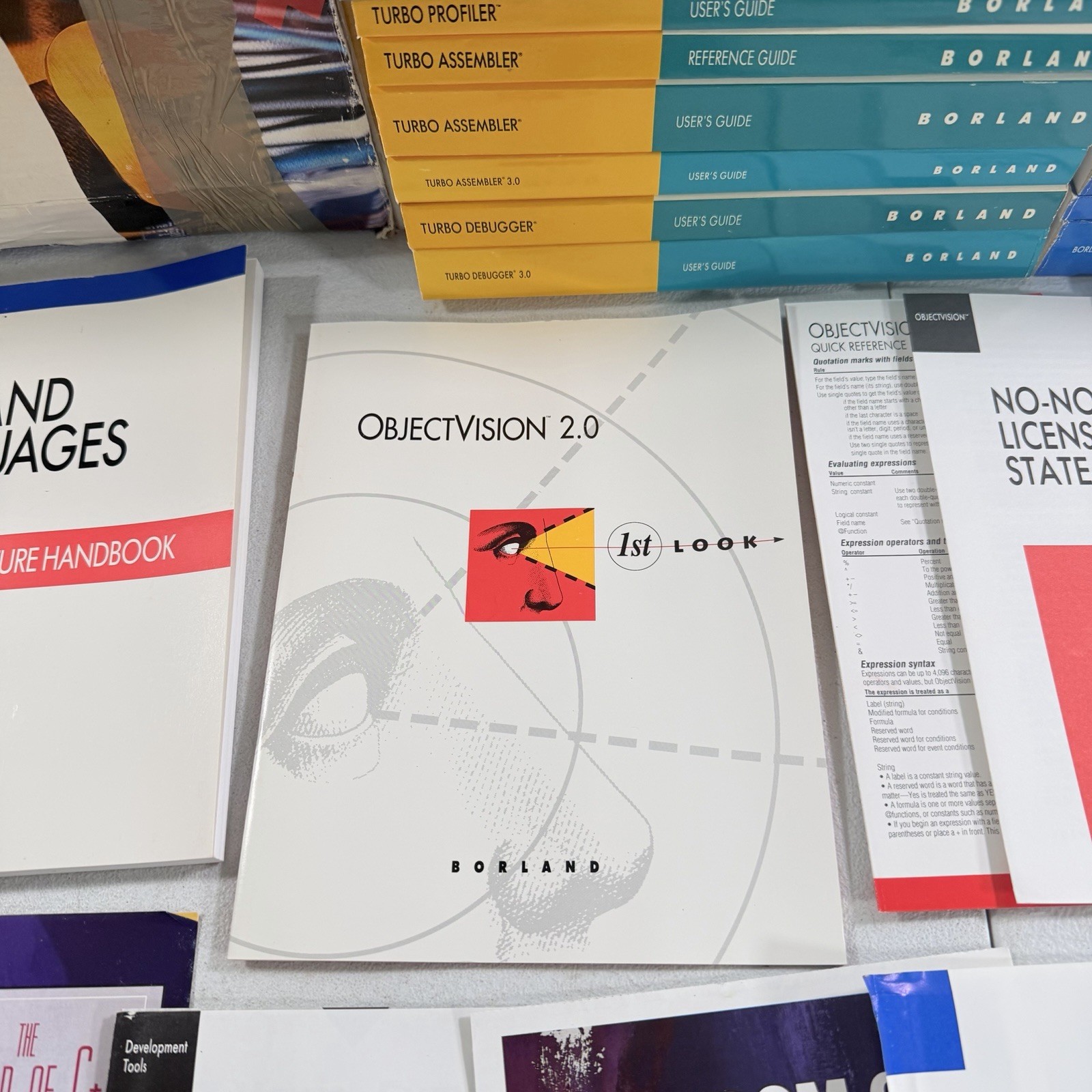 Borland C++ 3.0 & Application Frameworks Reference User Guide Manuals Lot Set