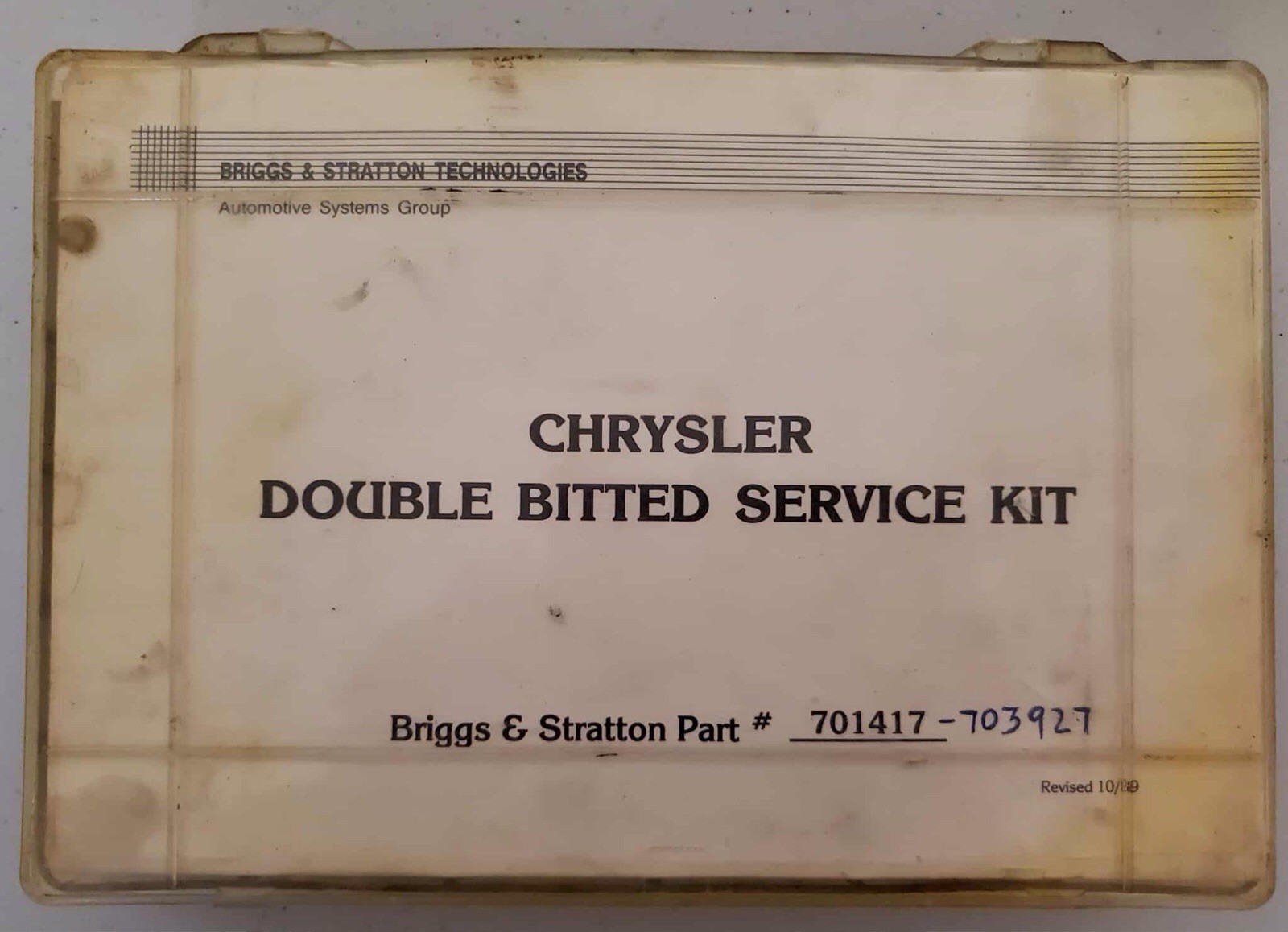BRIGGS/STRATTON CHRYSLER DBL. BITTED SVC. KIT 701417 & 703927 DBL. BITTED IGN.