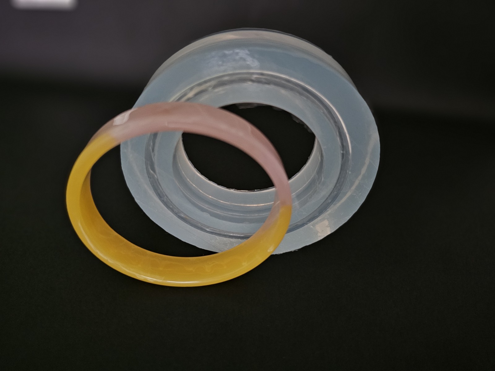 ROUND BRACELET CLEAR SILICONE MOLD, SMOOTH SHINY BRACELET