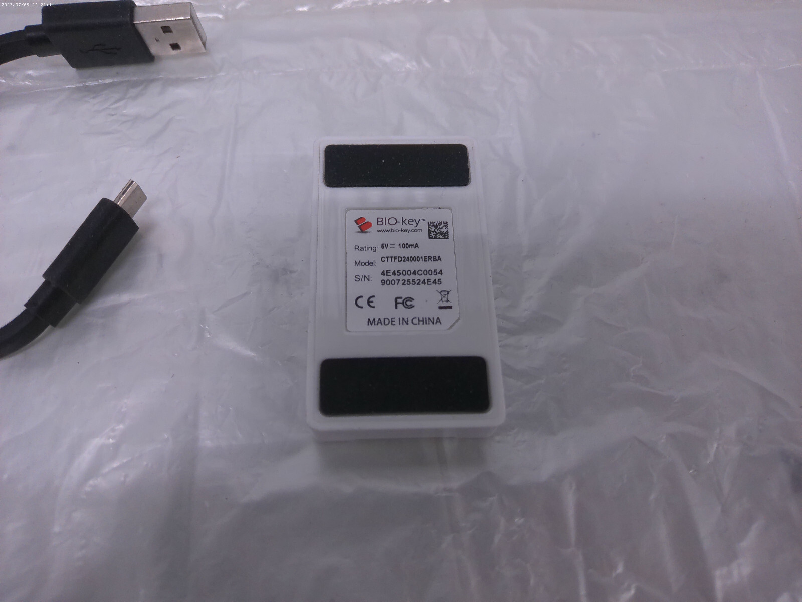 BIO-KEY CTTFD240001ERBA Fingerprint Reader