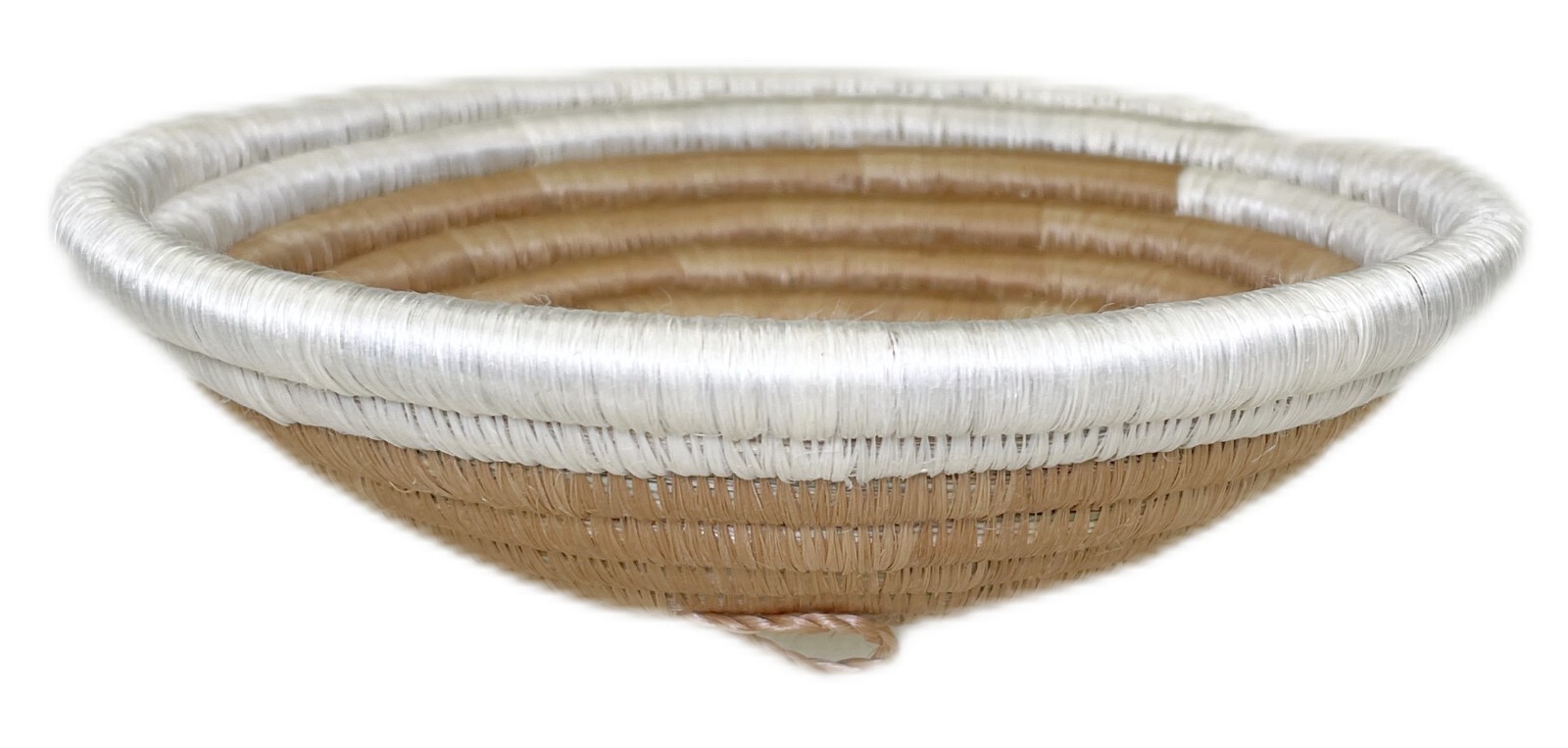Coiled Woven Basket Catch All Bowl