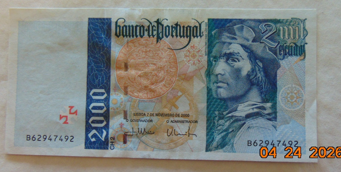 26.05#18: PORTUGAL 2000 Escudo 2000 P-189 VF+