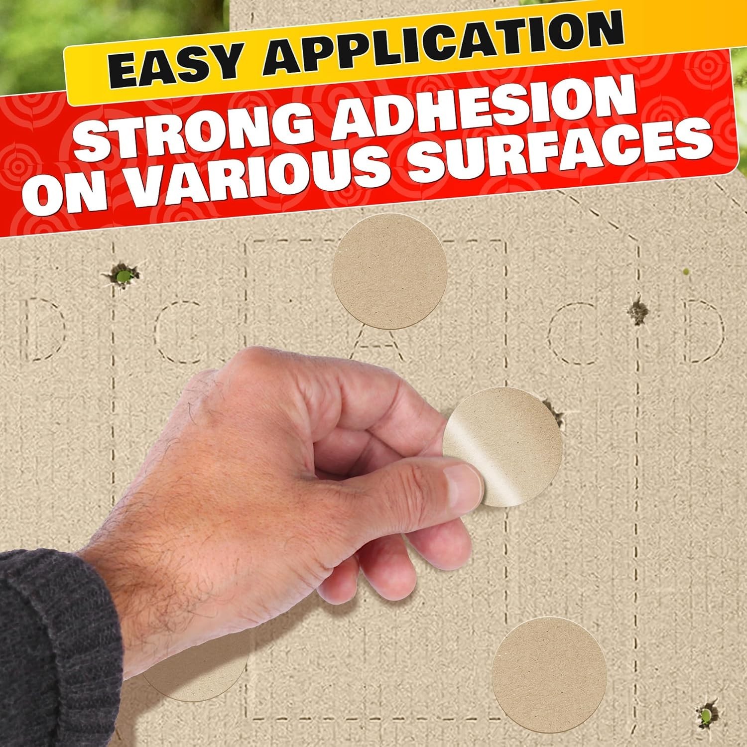 1000 Pcs Target Pasters – 1" IDPA Сardboard Target Stickers – Solid Construct...