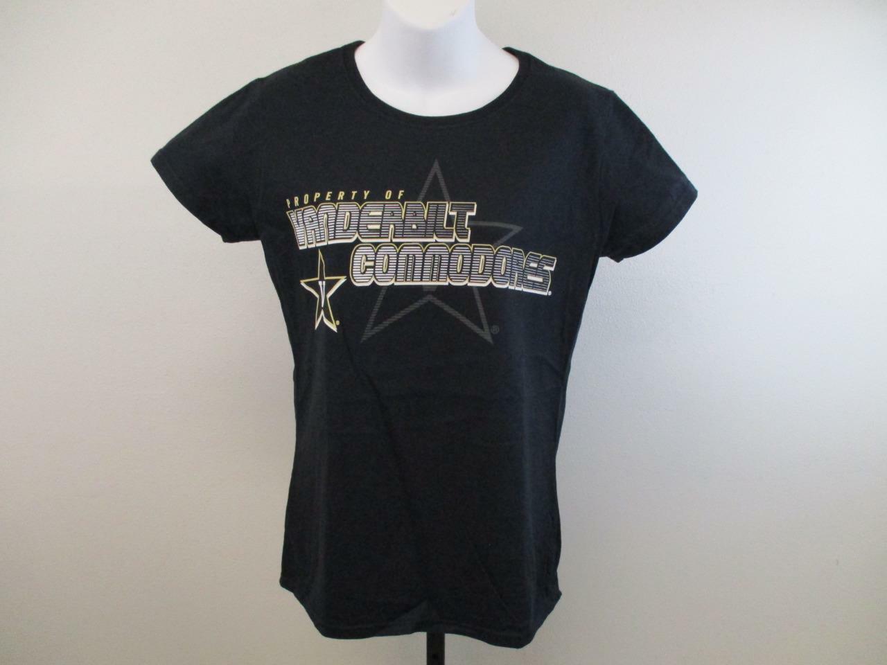 New Vanderbilt Commodores Womens Sizes M-L-XL Black Shirt