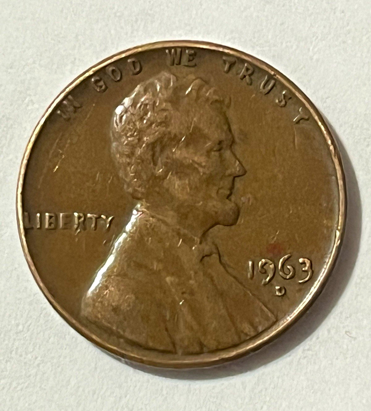 1963-D strike errors in “Liberty” RPM Lincoln memorial penny
