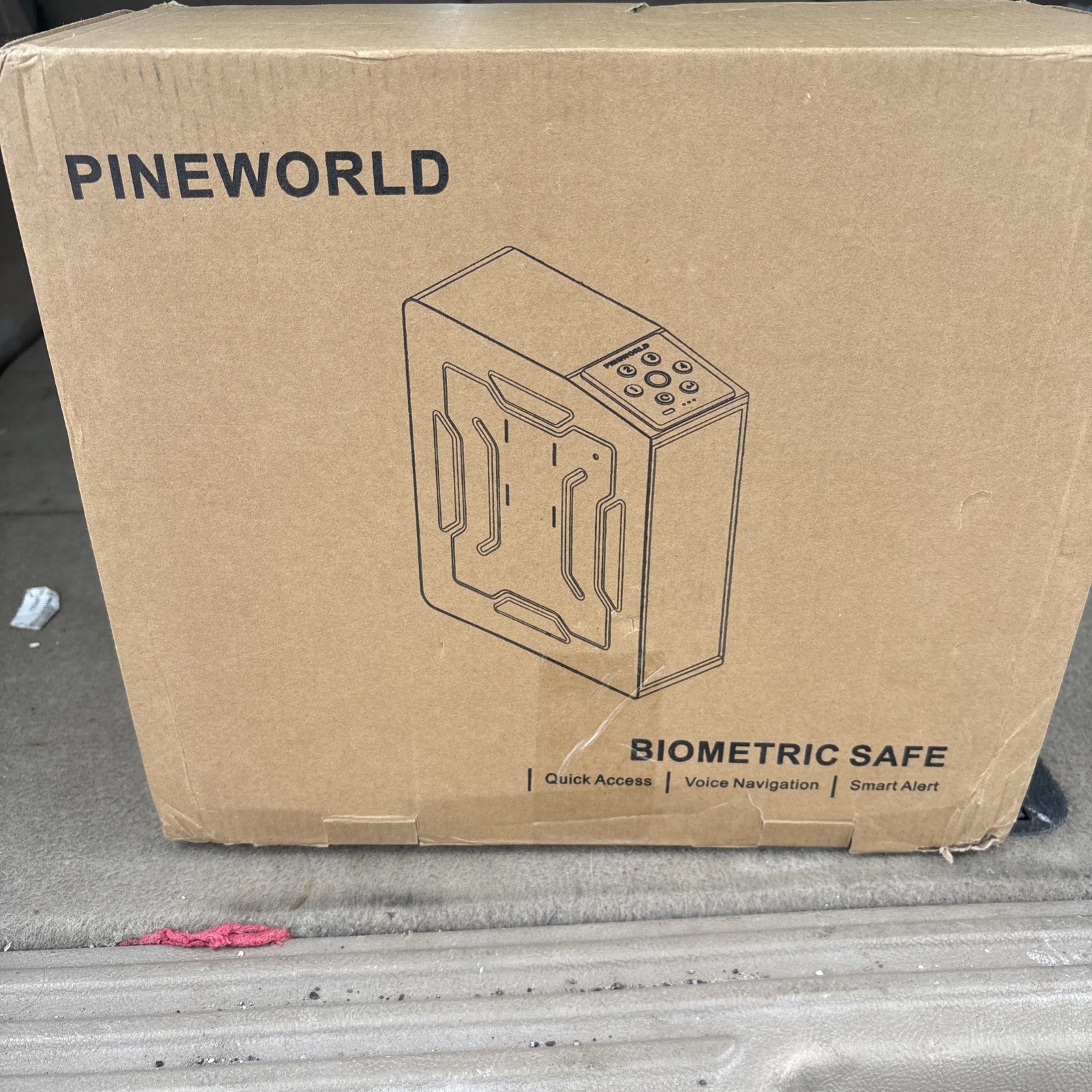 PINEWORLD Gun Safe Biometric Gun Safe for Handgun Smart Quick Access Hand Gun S3