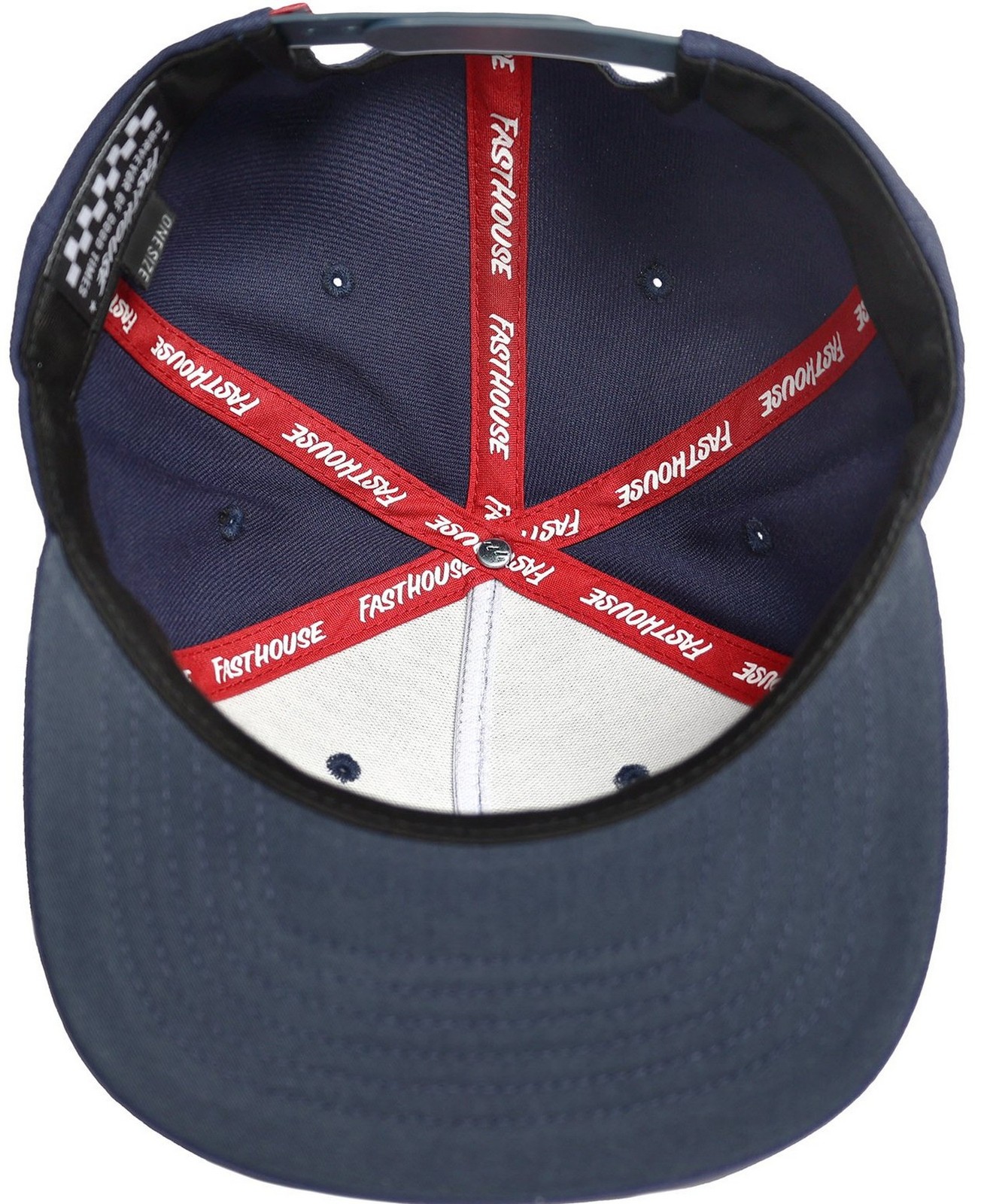Fasthouse Racing Crew Snapback Hat Navy Blue