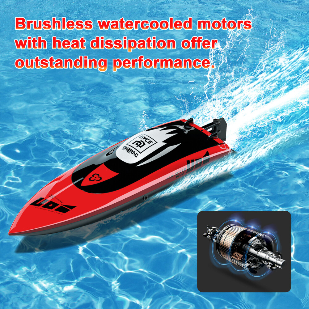 UDIRC RC Boat Brushless 40KM/H 2.4G Racing Remote Control Boat for Adult and Kid