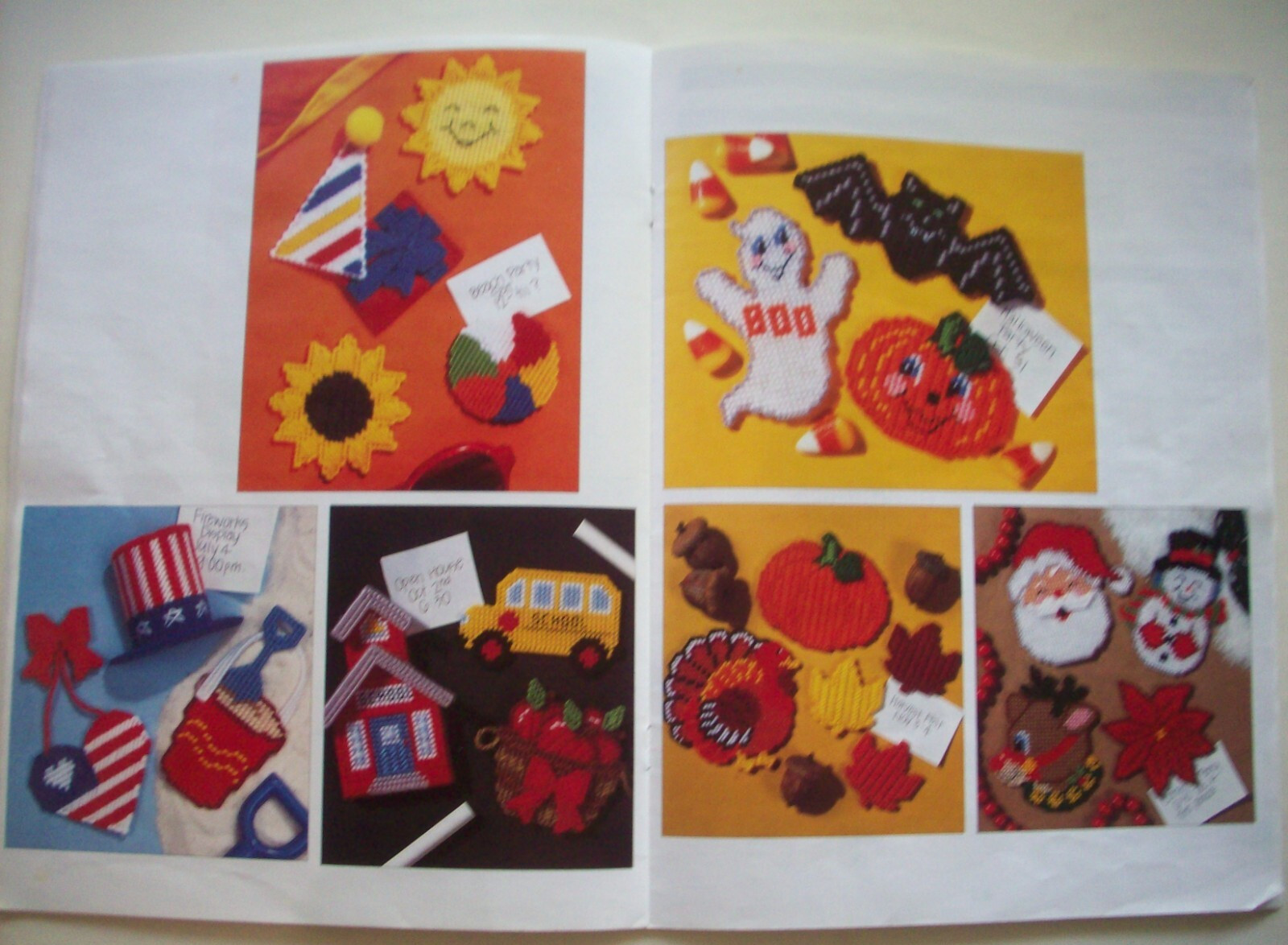 Magnets thru the Year plastic canvas pattern booklet 42 designs *B