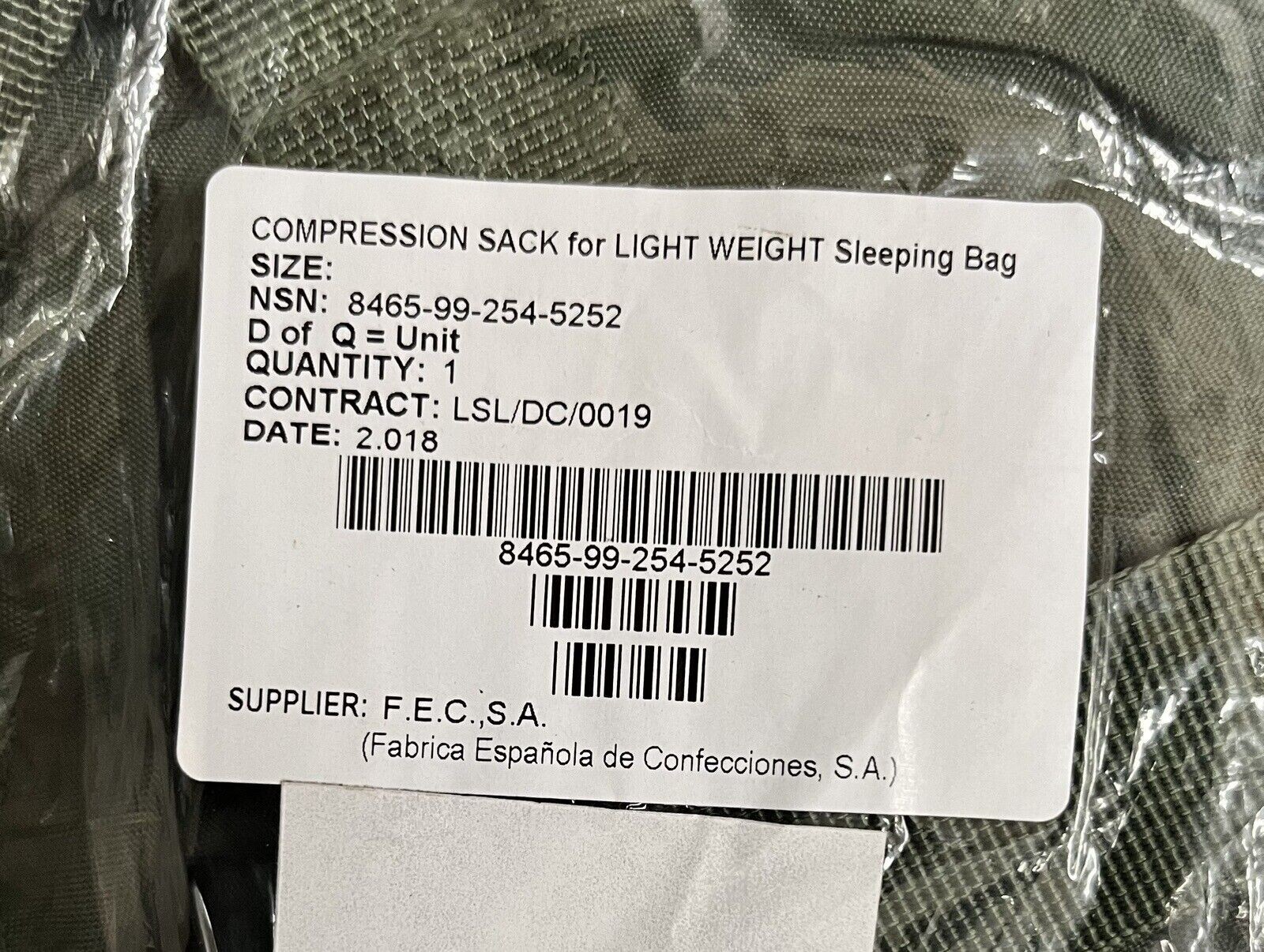 Compression Bag Sack For Lightweight Modular Sleeping Bag ~ New Small Stuff Sack