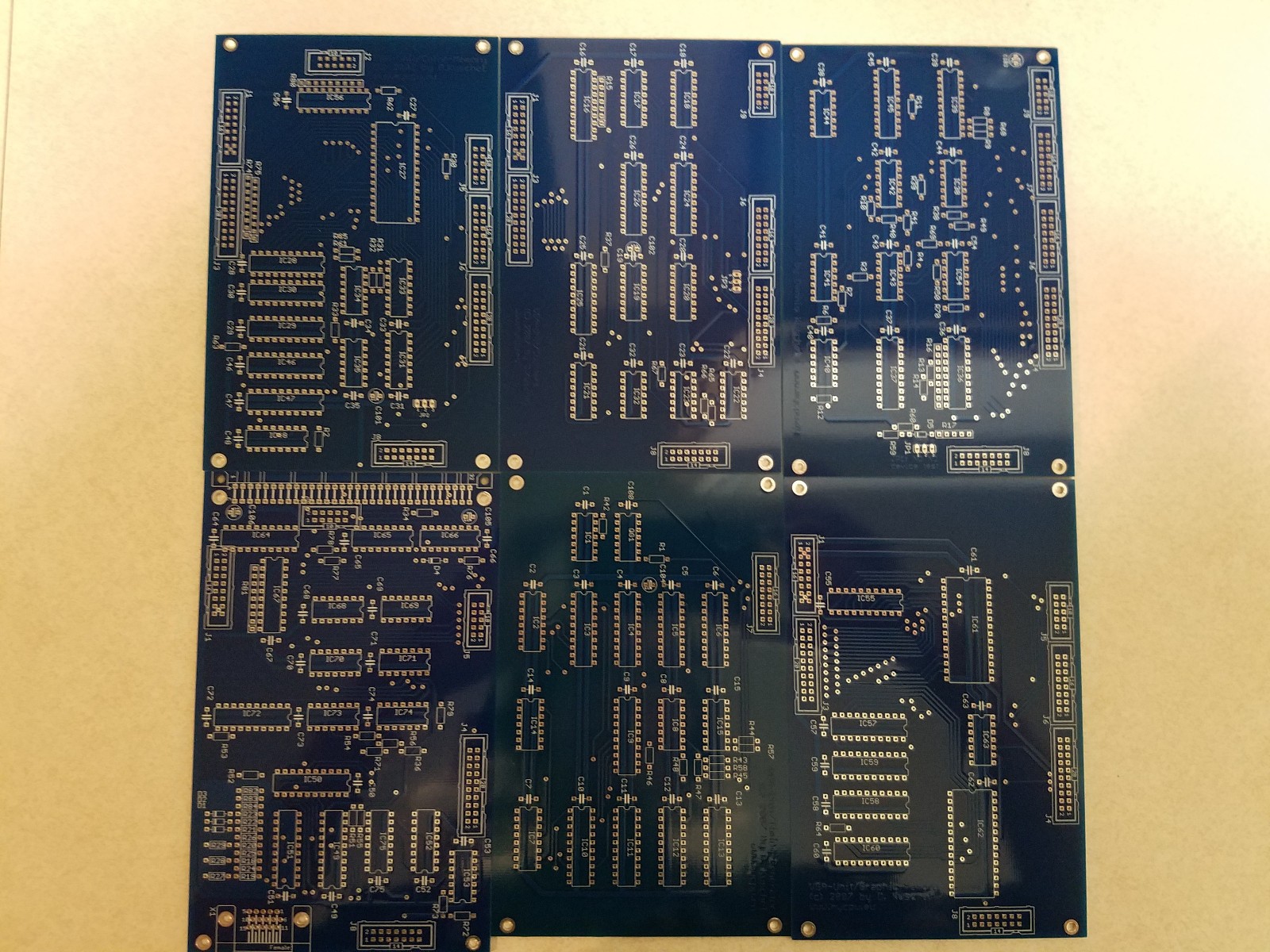 MyCPU Complete Board Set, by Dennis Kuschel, DIY Hardware Project, PCB Only
