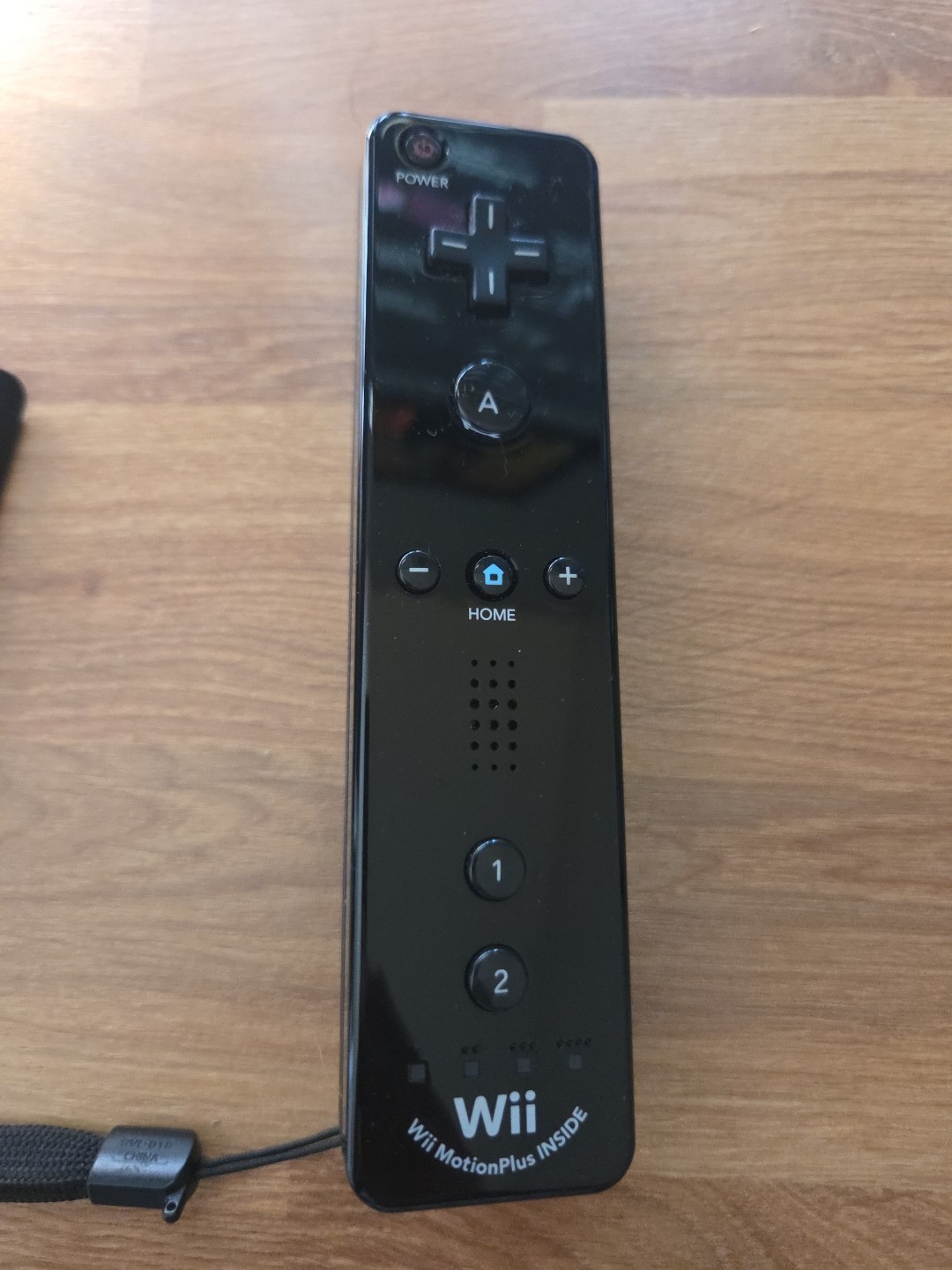 Nintendo Wii Remote Motion Plus Black Tested Controller with Black Rubber Case