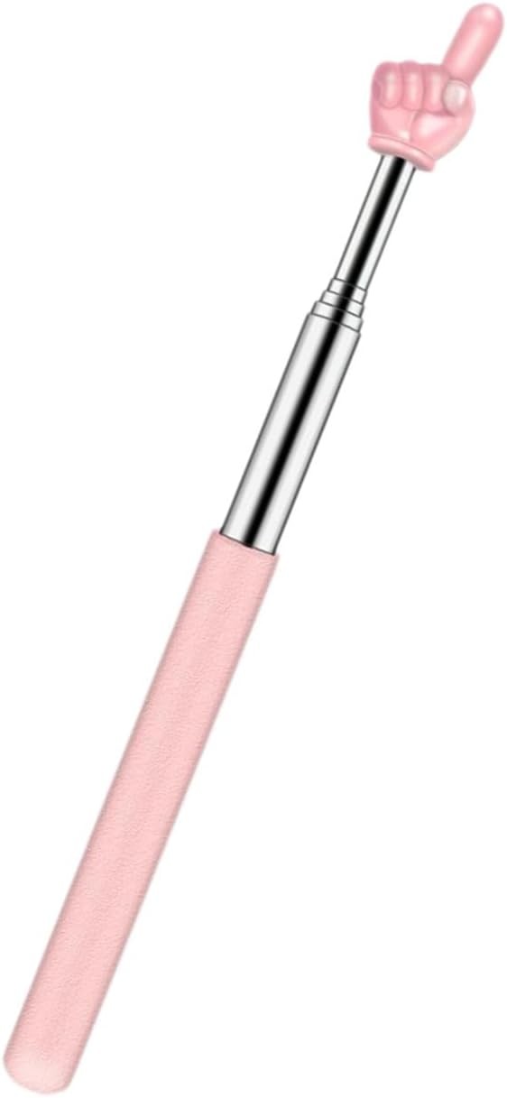 Retractable Teachers Classroom Hand Pointer, Extendable Pointer Finger Pink