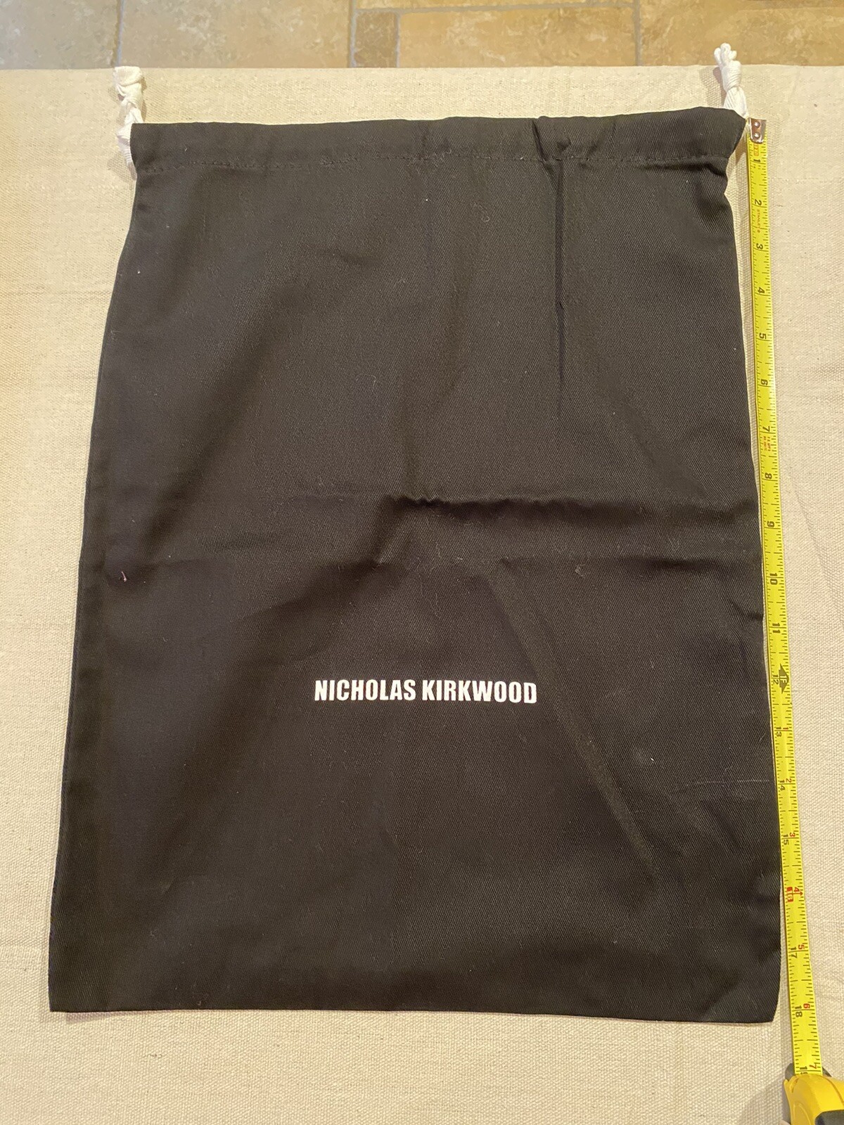 NICHOLAS KIRKWOOD Drawstring Logo Dust Bag - 18” X 14”