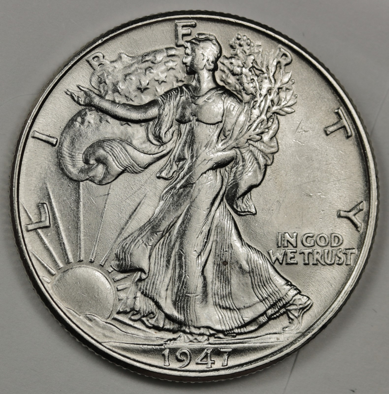 1947-p Walking Liberty Half.  B.U.  (Inventory F)  121017