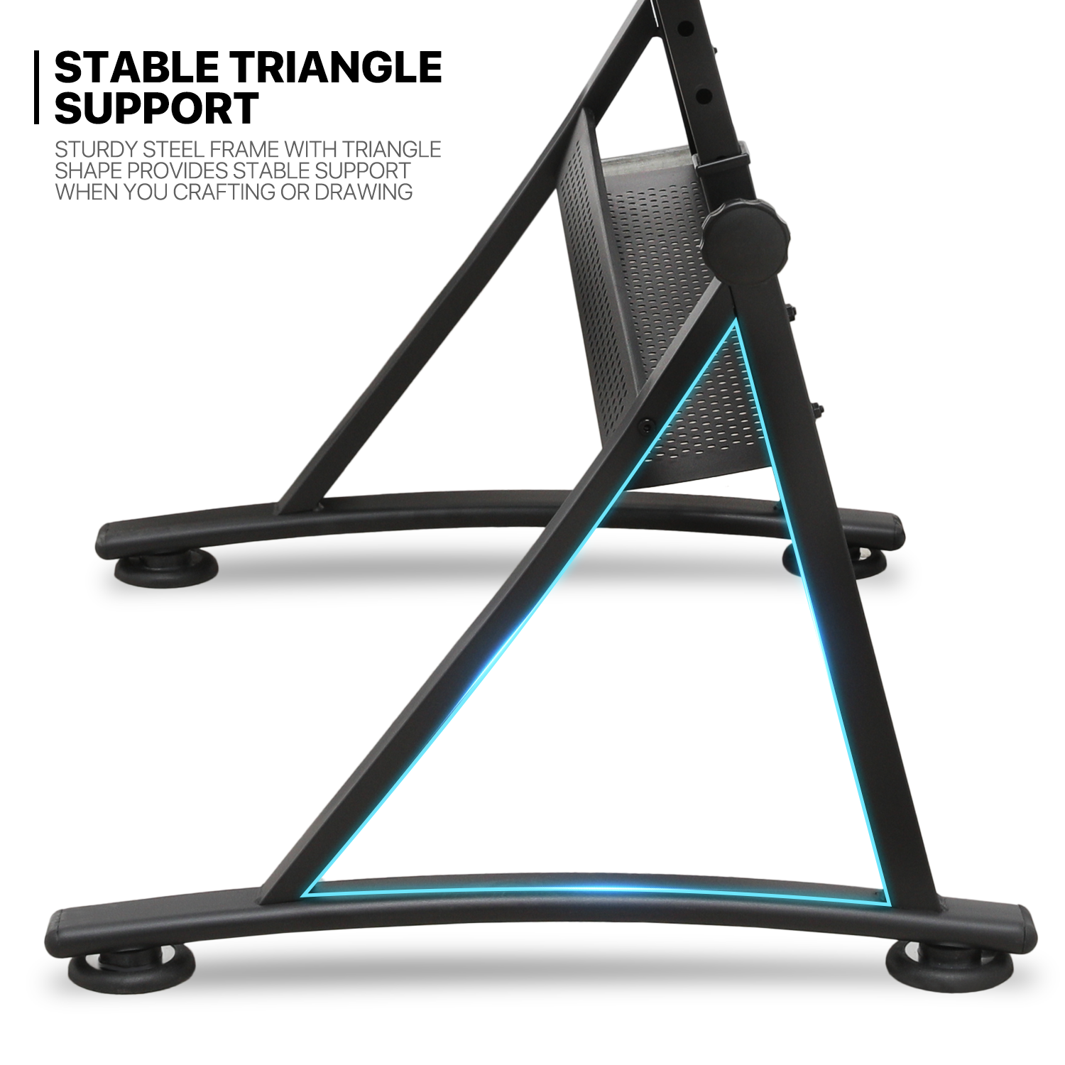 Drawing Drafting Table Adjustable Wooden Tabletop Art Craft Work Station w/Stool