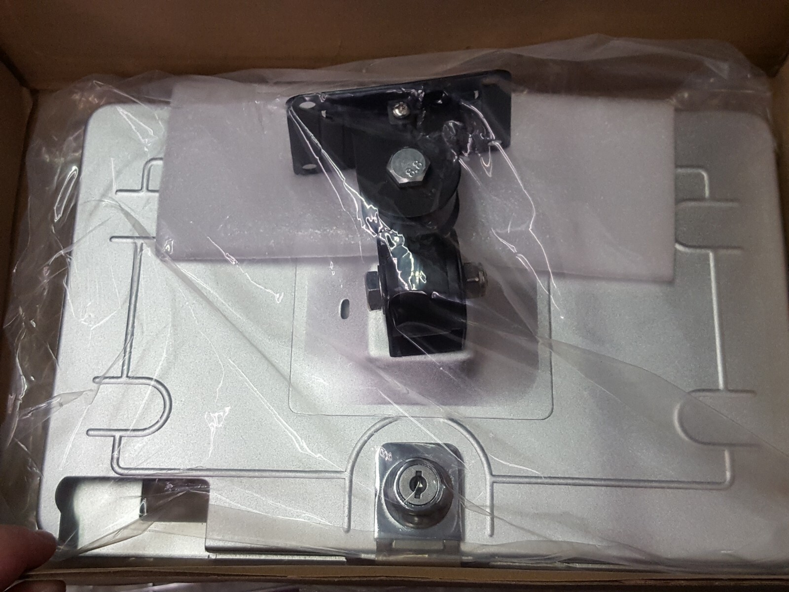 WS Wall Mount Holder for 10.2" Tablet - Silver - Multi-Angle / Rotational