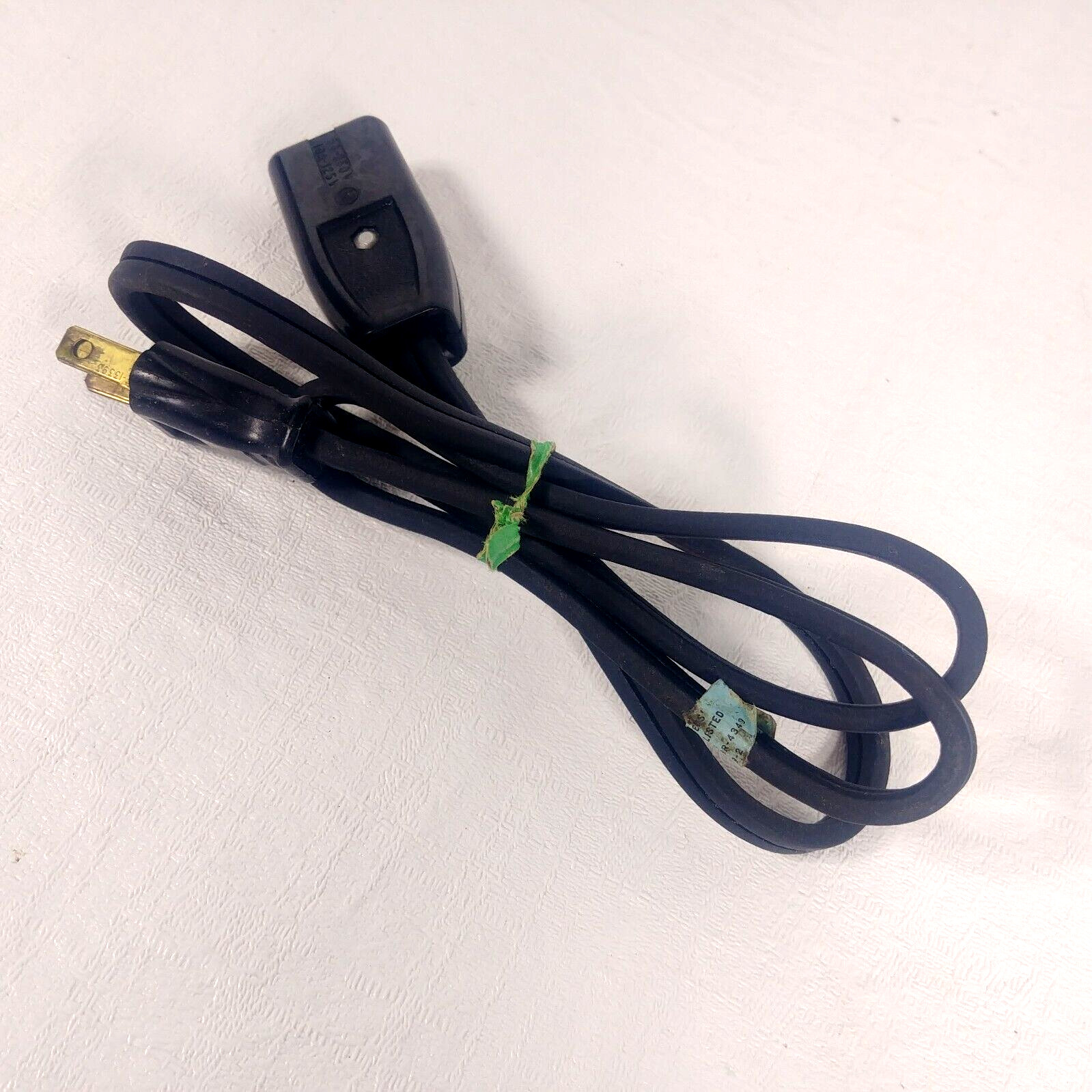 Electric Power Cord 2 Pin 1/2" Coffee Pot Waffle Iron 35.5" Long Leviton