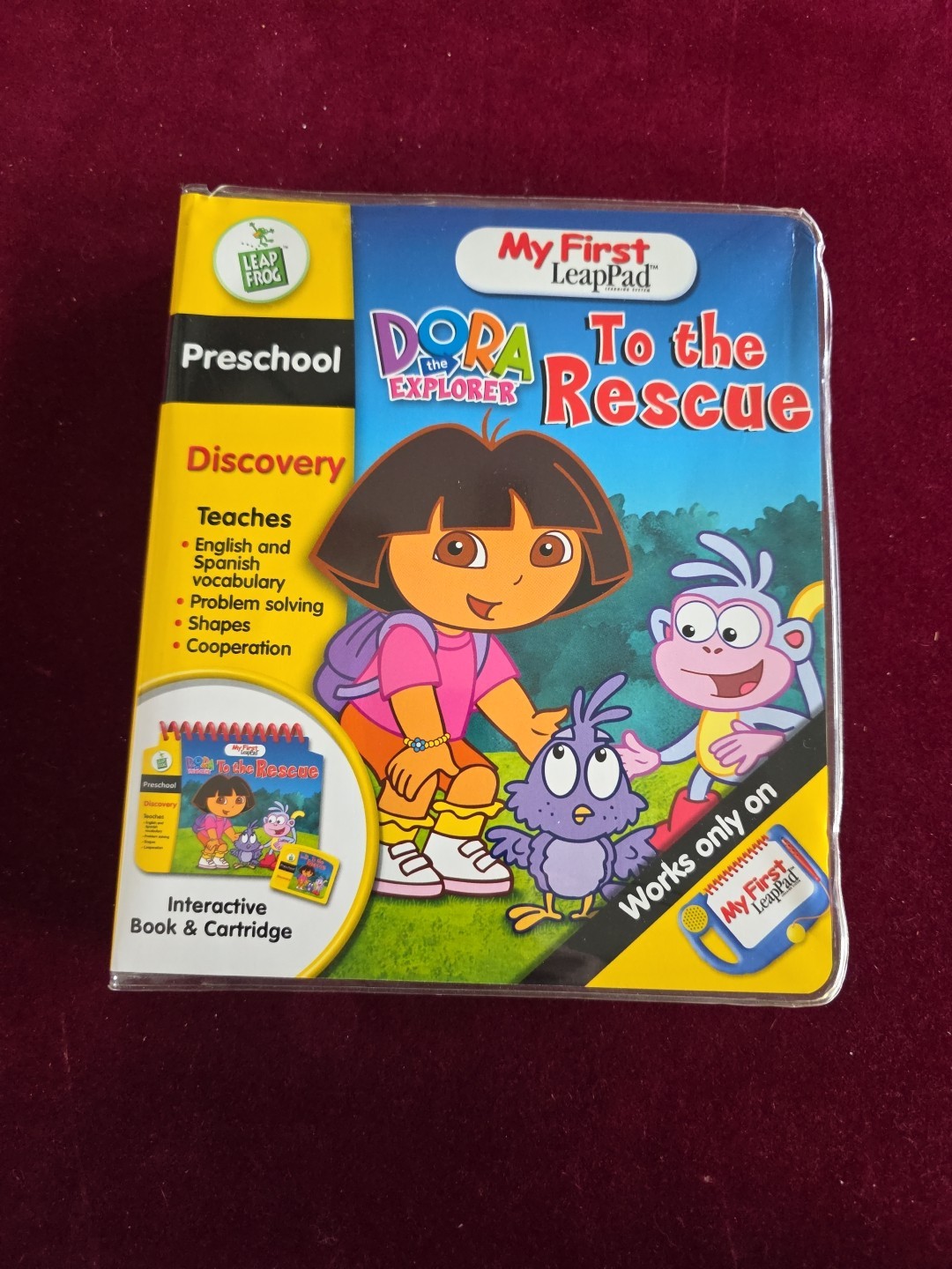 LeapFrog My First LeapPad Preschool Dora to the Rescue English/Spanish + Book