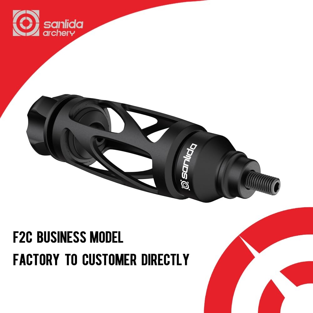 Archery Dragon 10 Stabilizer Bow Riser Extension Dampener, Quick Disconnect Sile