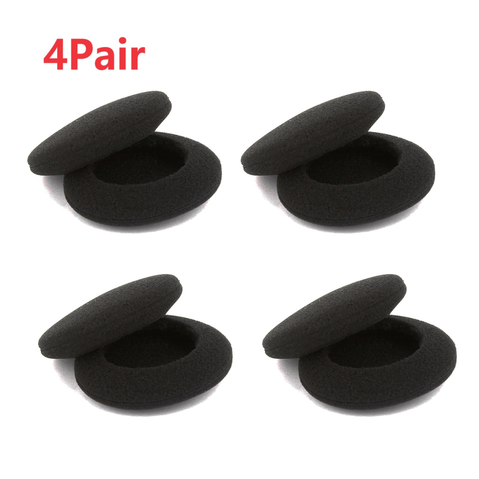 4 Pairs Black Earphone EarPad Sponge Foam Earbud Cover For Koss Porta Pro