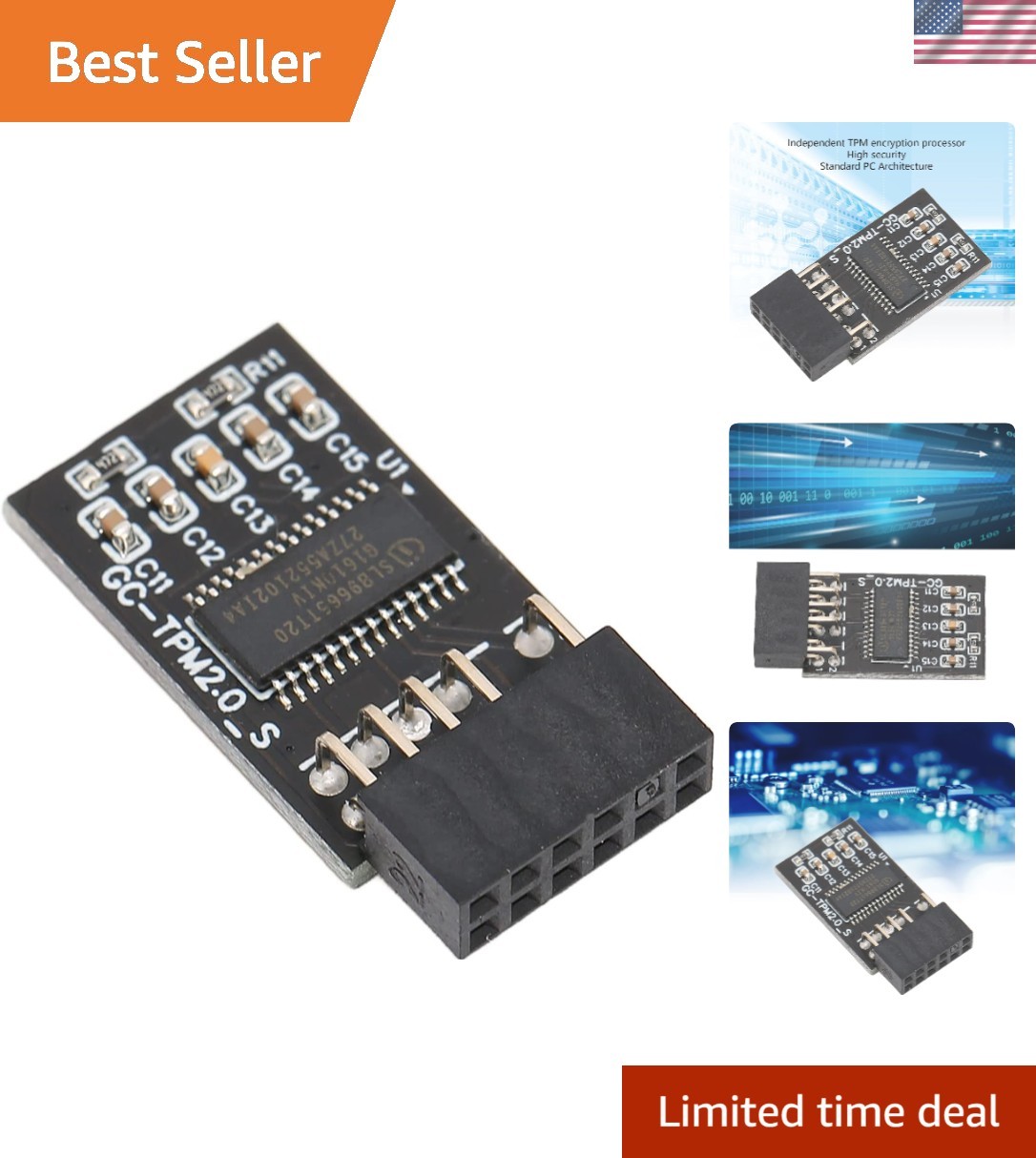 Secure Your PC: TPM 2.0 Encryption Module for AMD & Intel Compatible Systems
