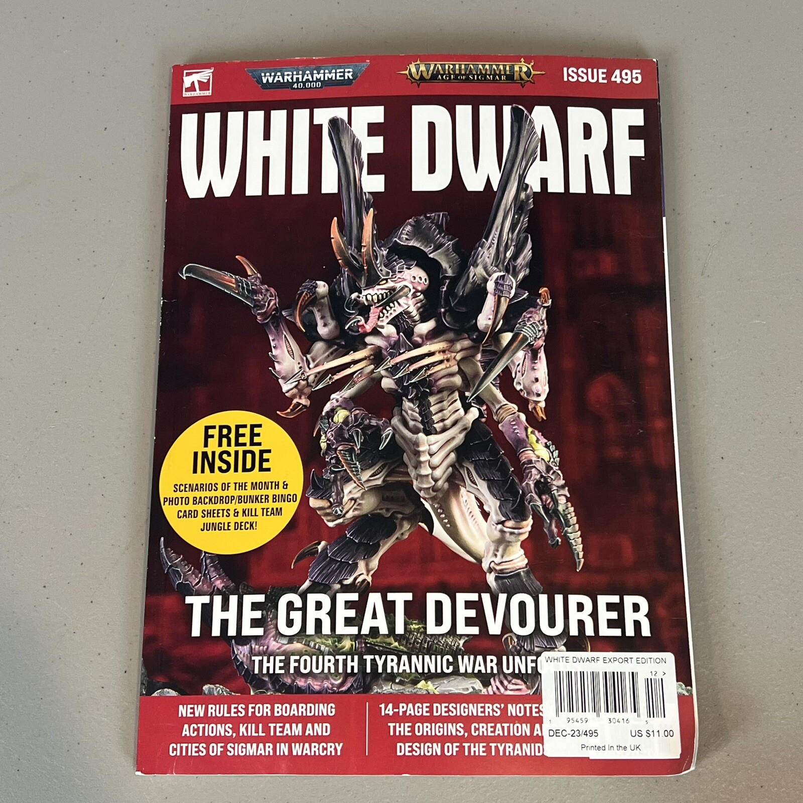 WHITE DWARF ISSUE 495 DECEMBER 2023 WARHAMMER MAGAZINE
