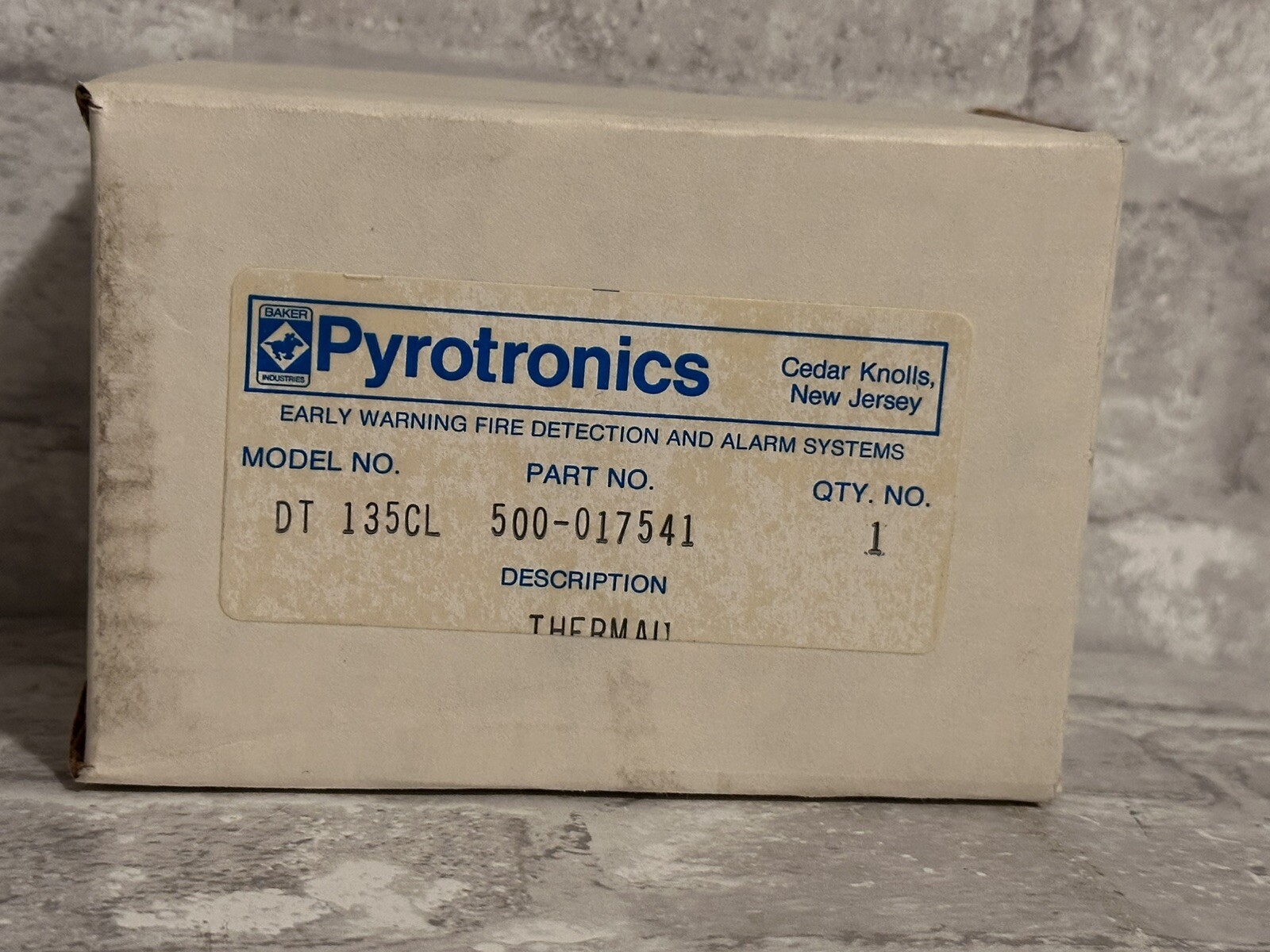 PYROTRONICS DT-135CL THERMAL 500-017541