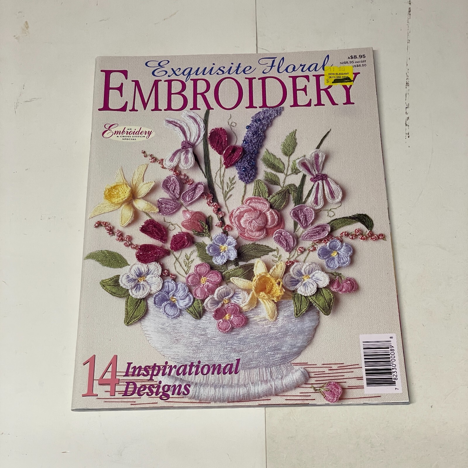 Exquisite Floral Embroidery & Cross Stitch Special  14 inspirational Designs