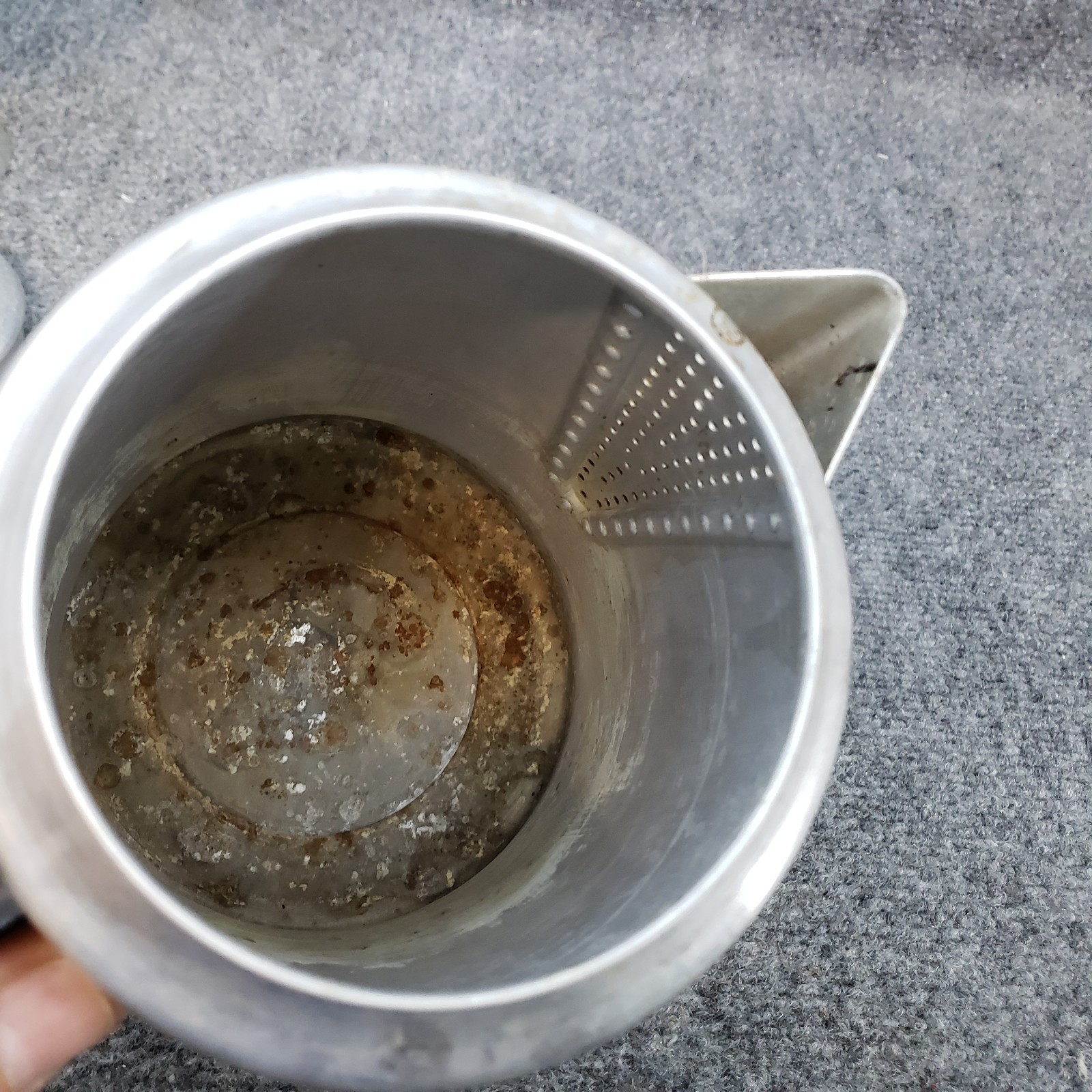 VINTAGE COMET STOVETOP ALUMINUM 9 CUP CAMPING COFFEE POT PERCOLATOR