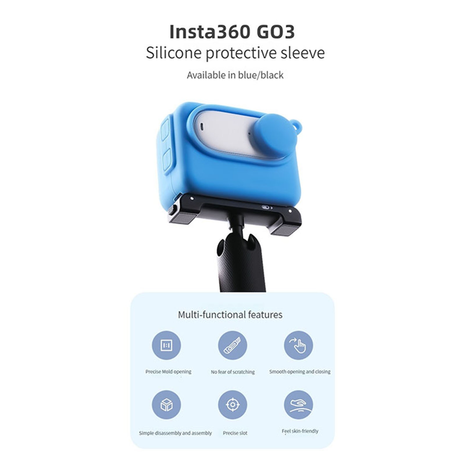 Thumb Camera Silicone Protective Case Camera Accessories for Insta360 GO3
