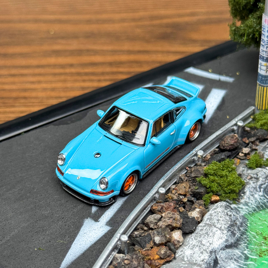 Zincit 1/64 Scale 911 964 Singer DLS Sports Car Alloy Diecast Model Car Gifts