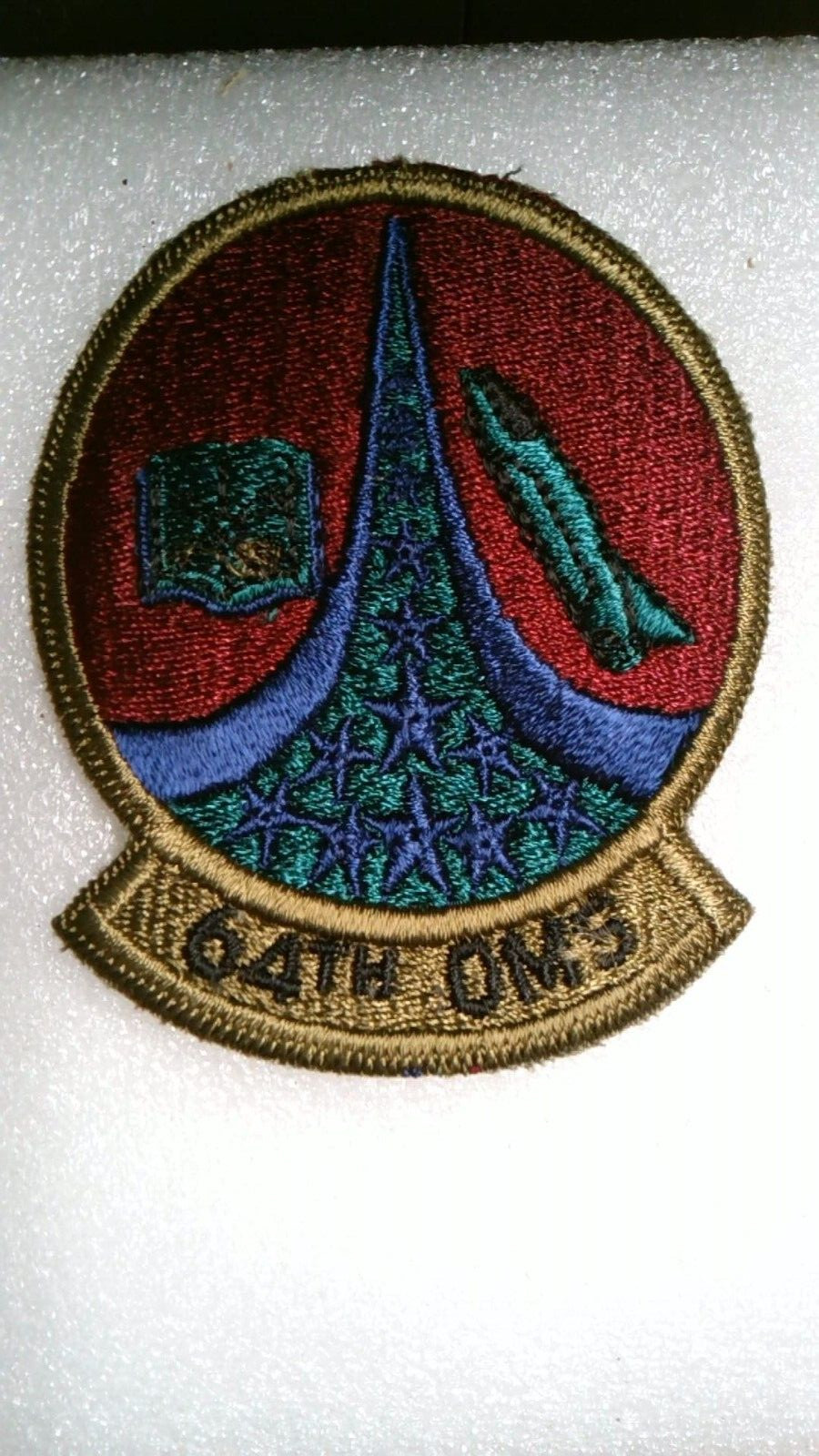 MILITARY PATCH SEW ON OLDER POCKET US AIR FORCE 64TH OMS ORGANIZATIONAL MAINTENA