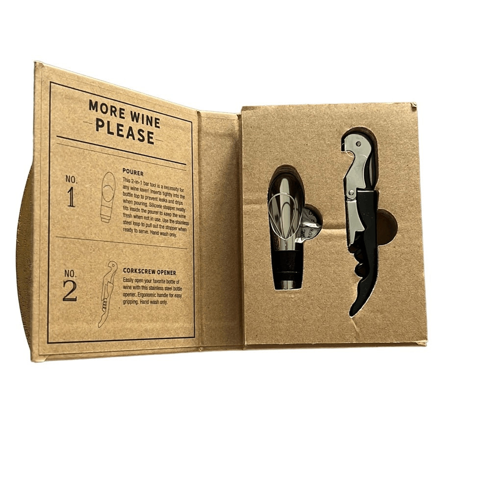 More Wine Please Corkscrew Set Boxed