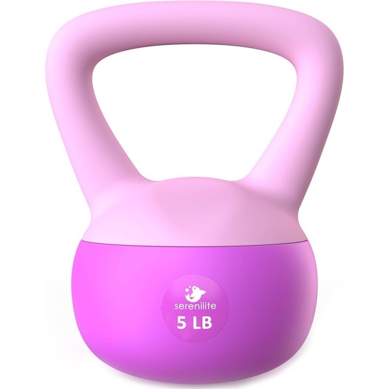Kettlebell 5lb Sand Filled Ergonomic Handle Versatile Workout Equipment New